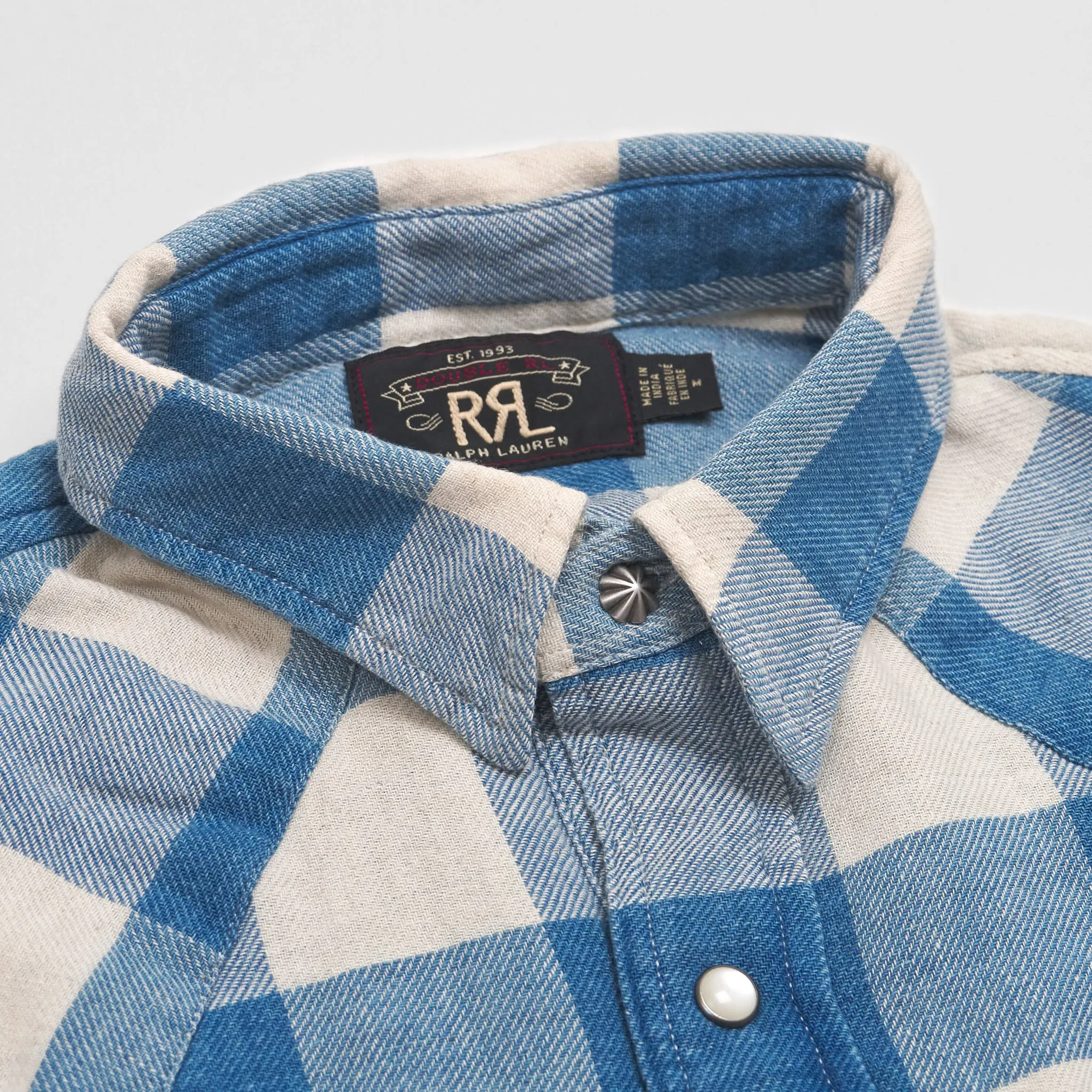 Double RL Western Check Shirt sold by DeeCee style product image thumbnail 3