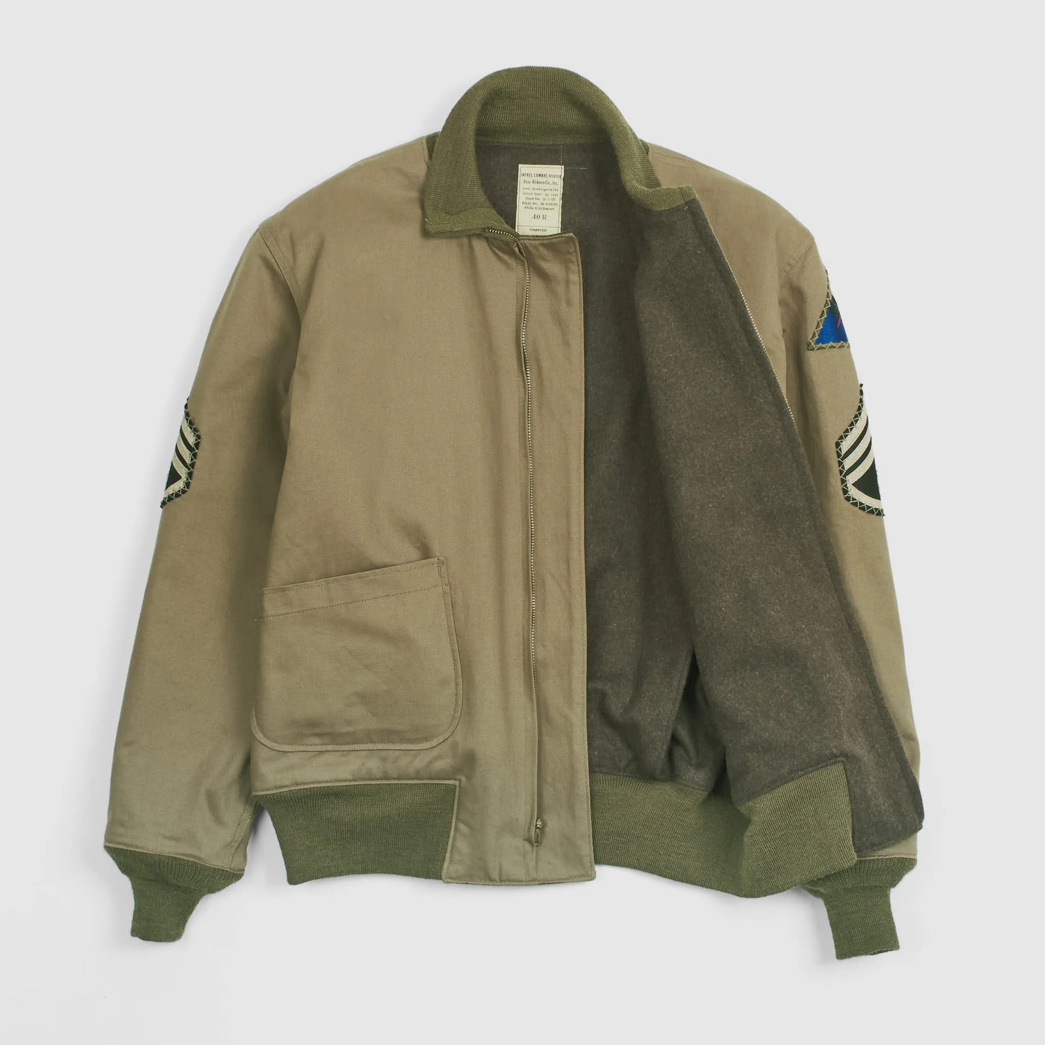 Buzz Rickson's 2nd Armored Wardaddy 1st Pattern Tanker Jacket sold by DeeCee style product image thumbnail 2