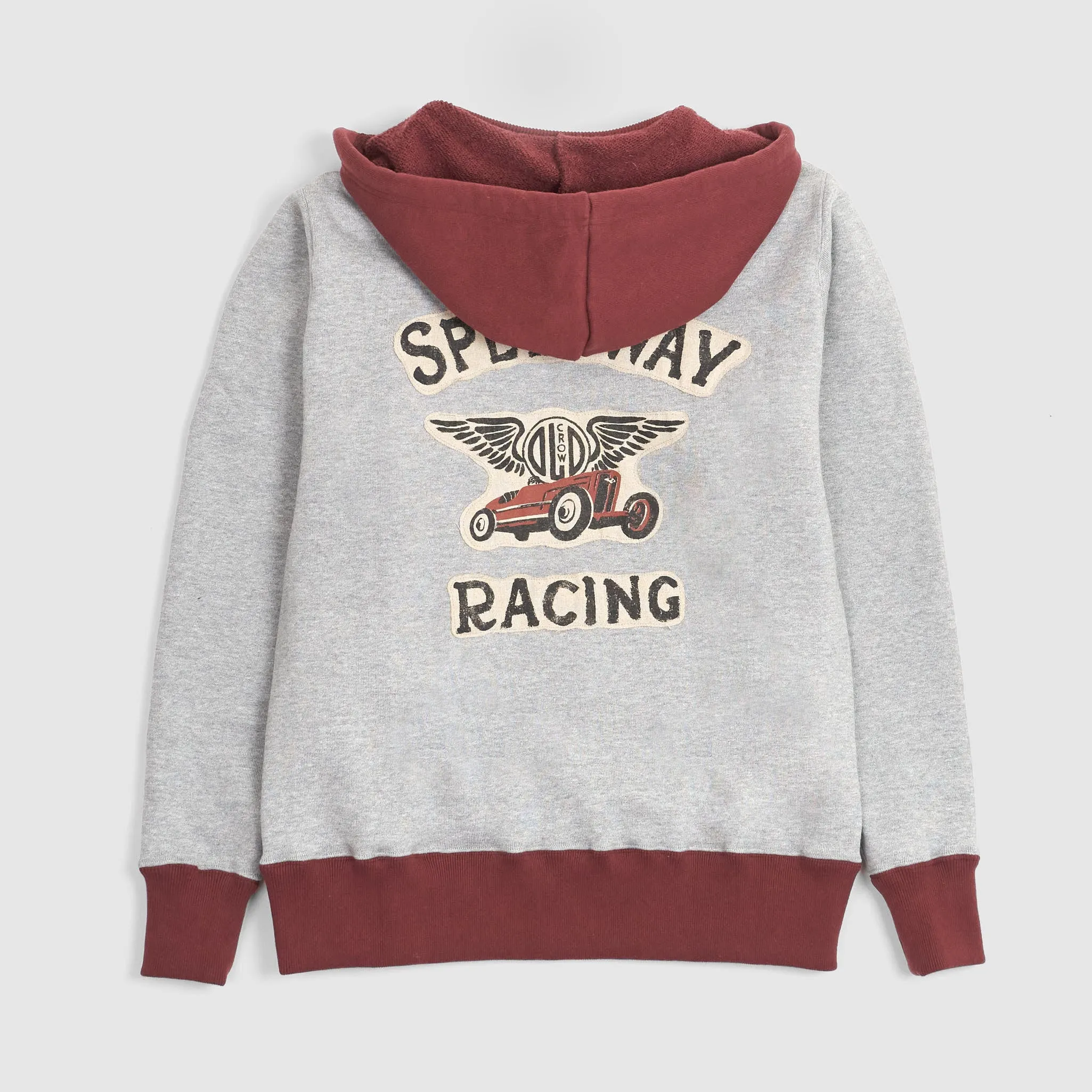Old Crow Speed Shop by Glad Hand & Co. Zip Up Hooded Sweatshirt sold by DeeCee style product image thumbnail 5