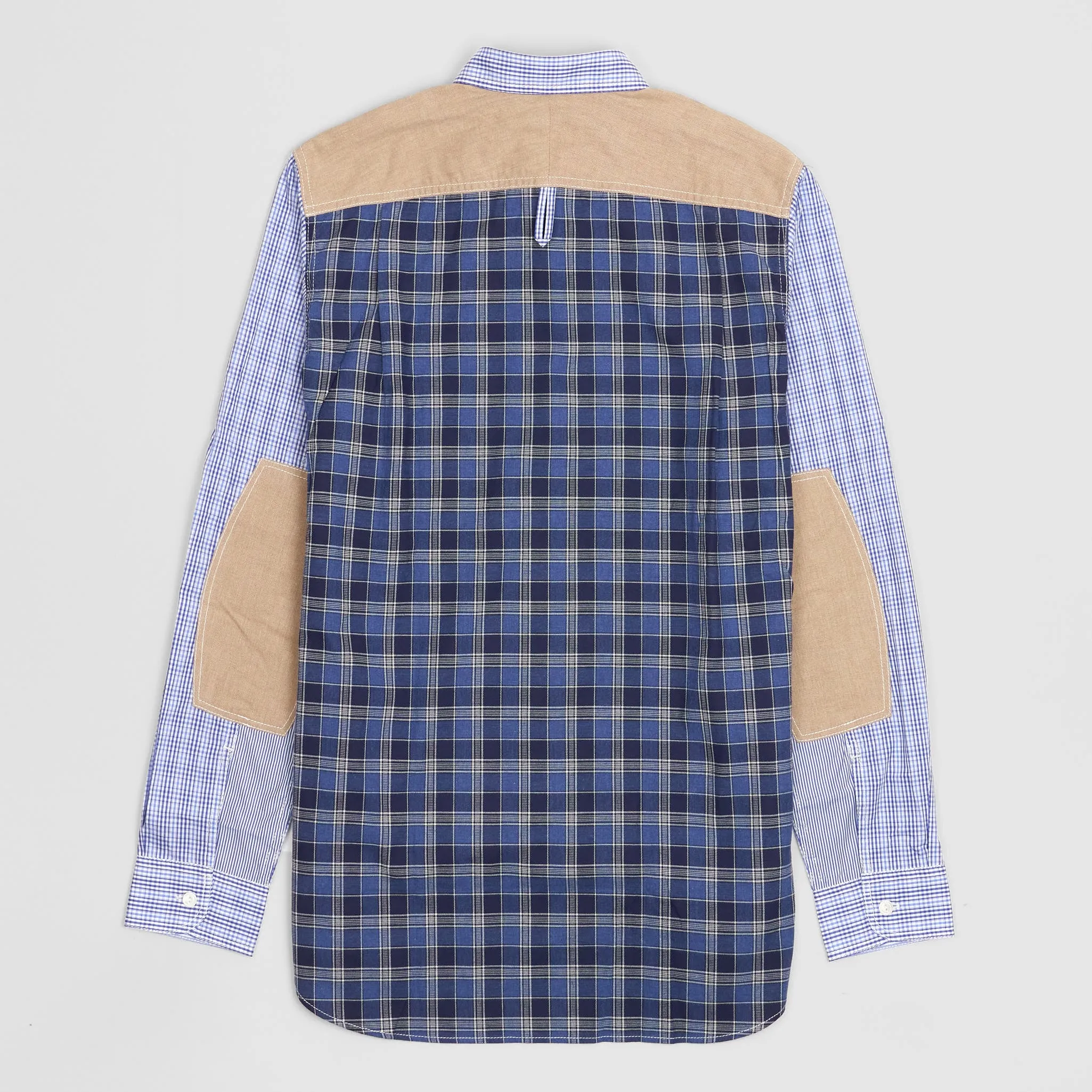 Junya Watanabe Man Plaid Patchwork Button Down Shirt sold by DeeCee style product image thumbnail 2