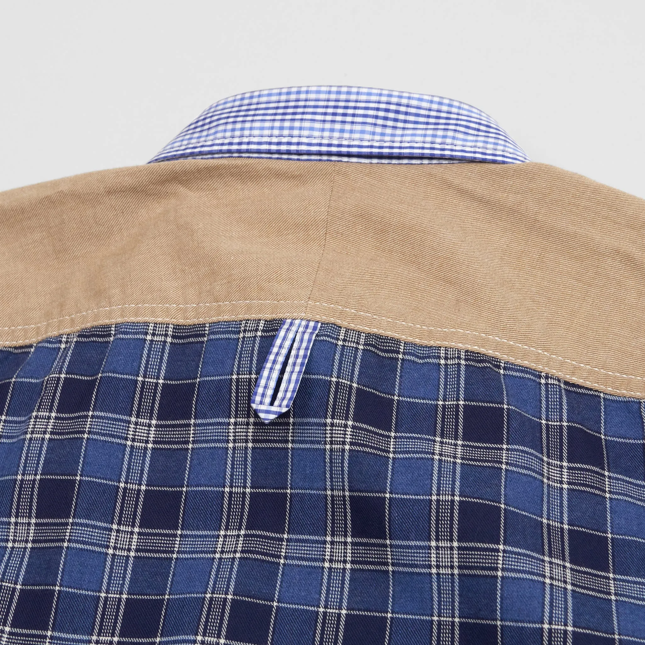 Junya Watanabe Man Plaid Patchwork Button Down Shirt sold by DeeCee style product image thumbnail 4
