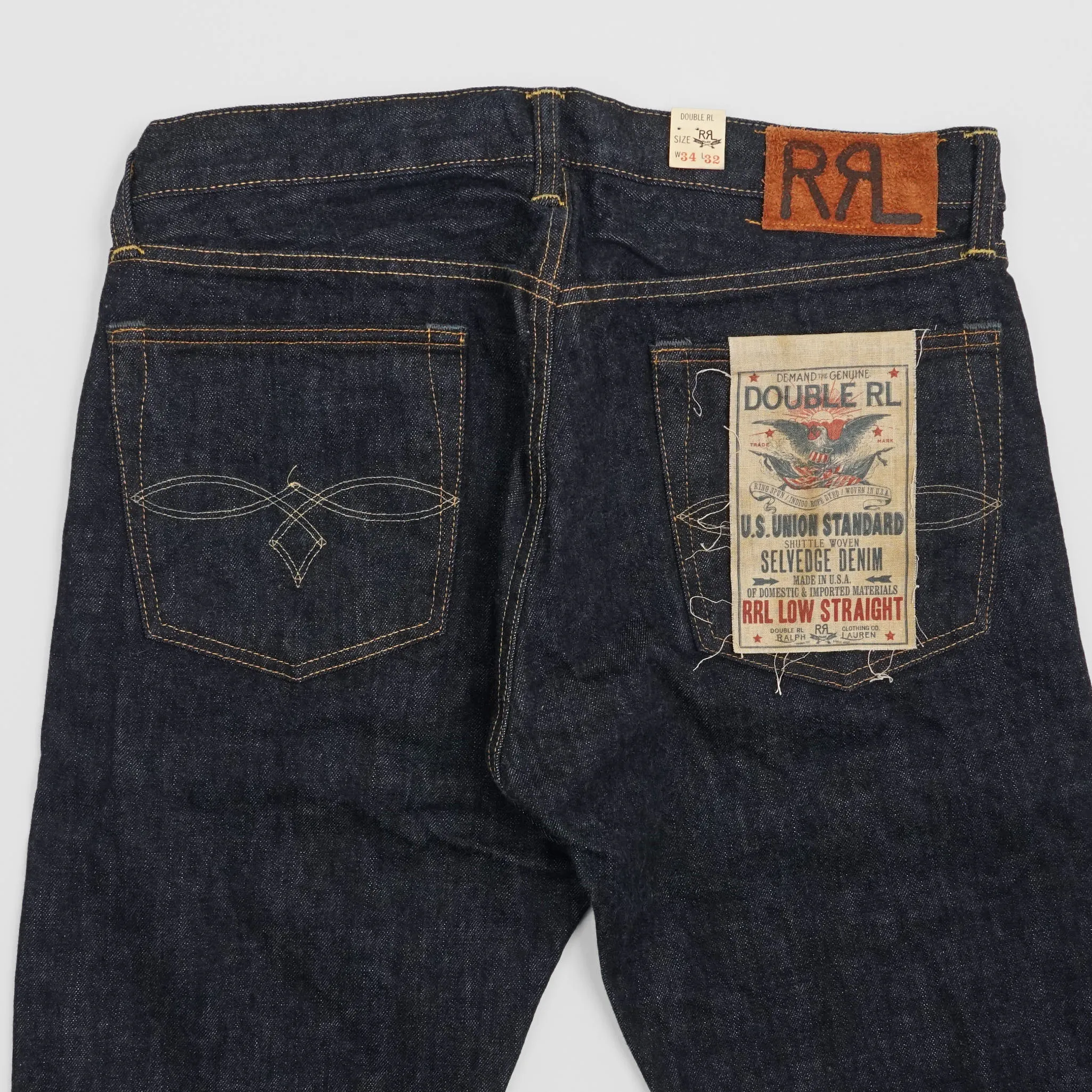 Double RL Low-Straight Selvage Denim Jeans sold by DeeCee style product image thumbnail 4