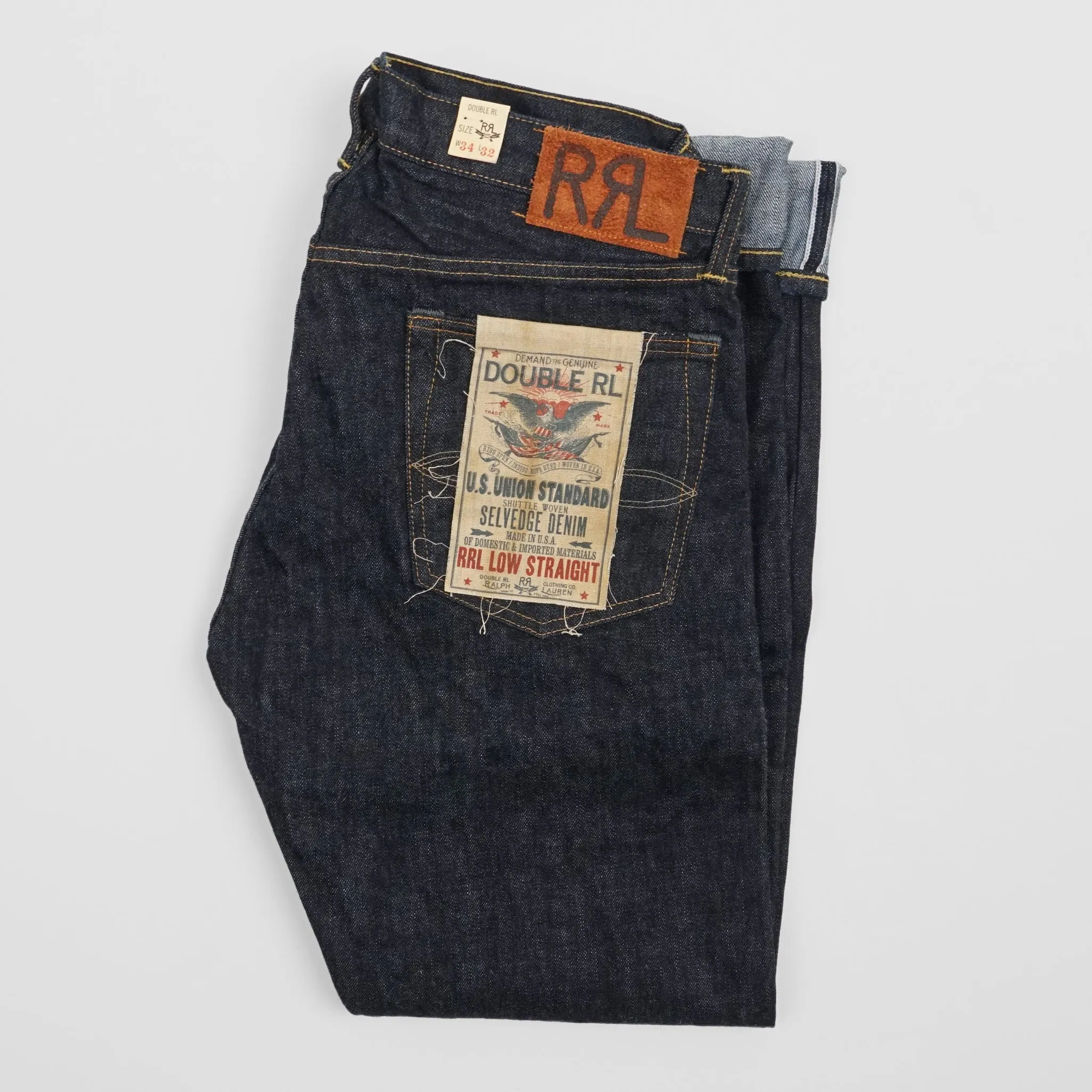 Double RL Low-Straight Selvage Denim Jeans sold by DeeCee style product image thumbnail 2