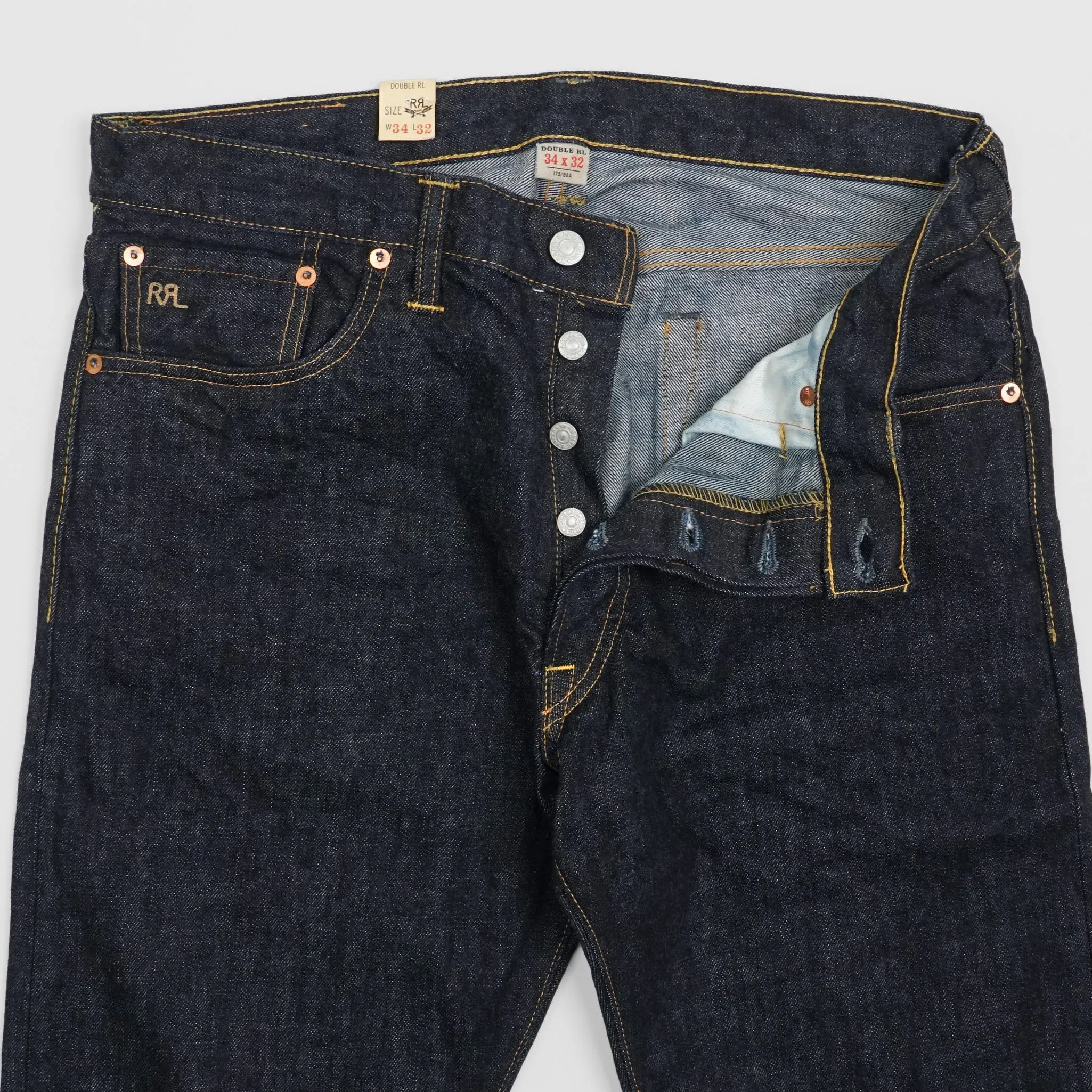 Double RL Low-Straight Selvage Denim Jeans sold by DeeCee style product image thumbnail 5