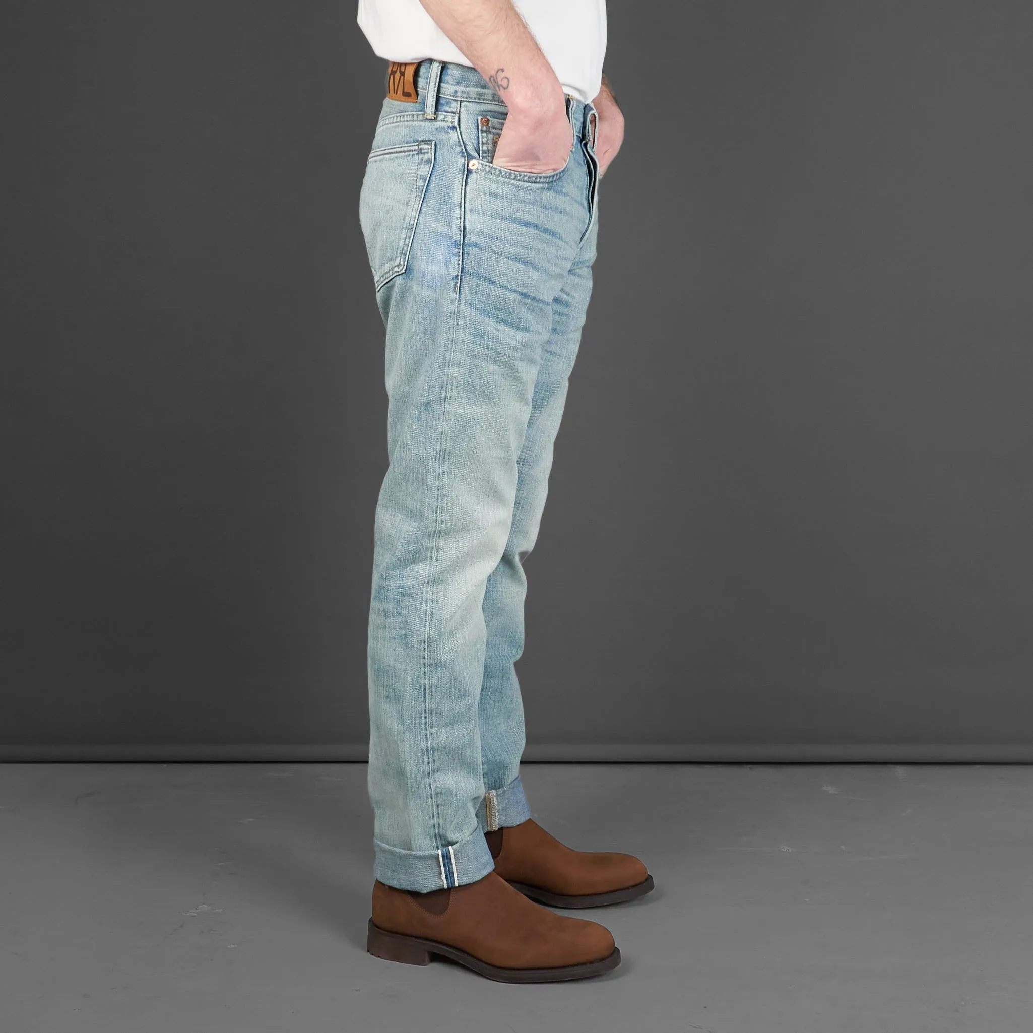 Double RL Heavy Washed Denim Slim Fit Selvage Jeans sold by DeeCee style product image thumbnail 2