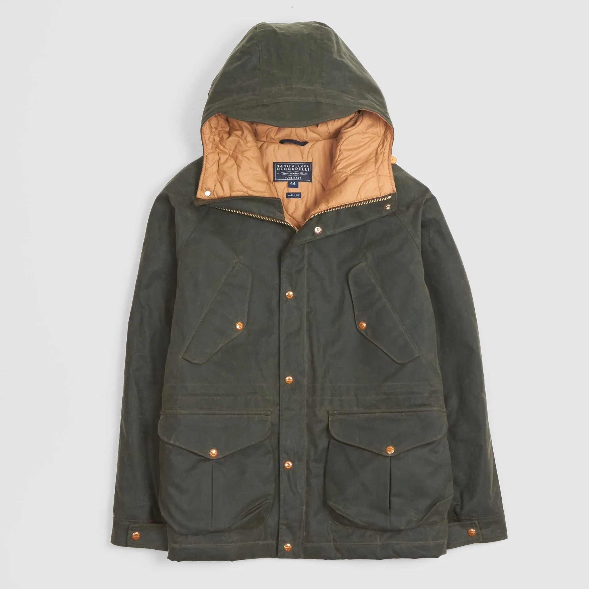 Manifattura Ceccarelli Waxed Fisherman Parka sold by DeeCee style