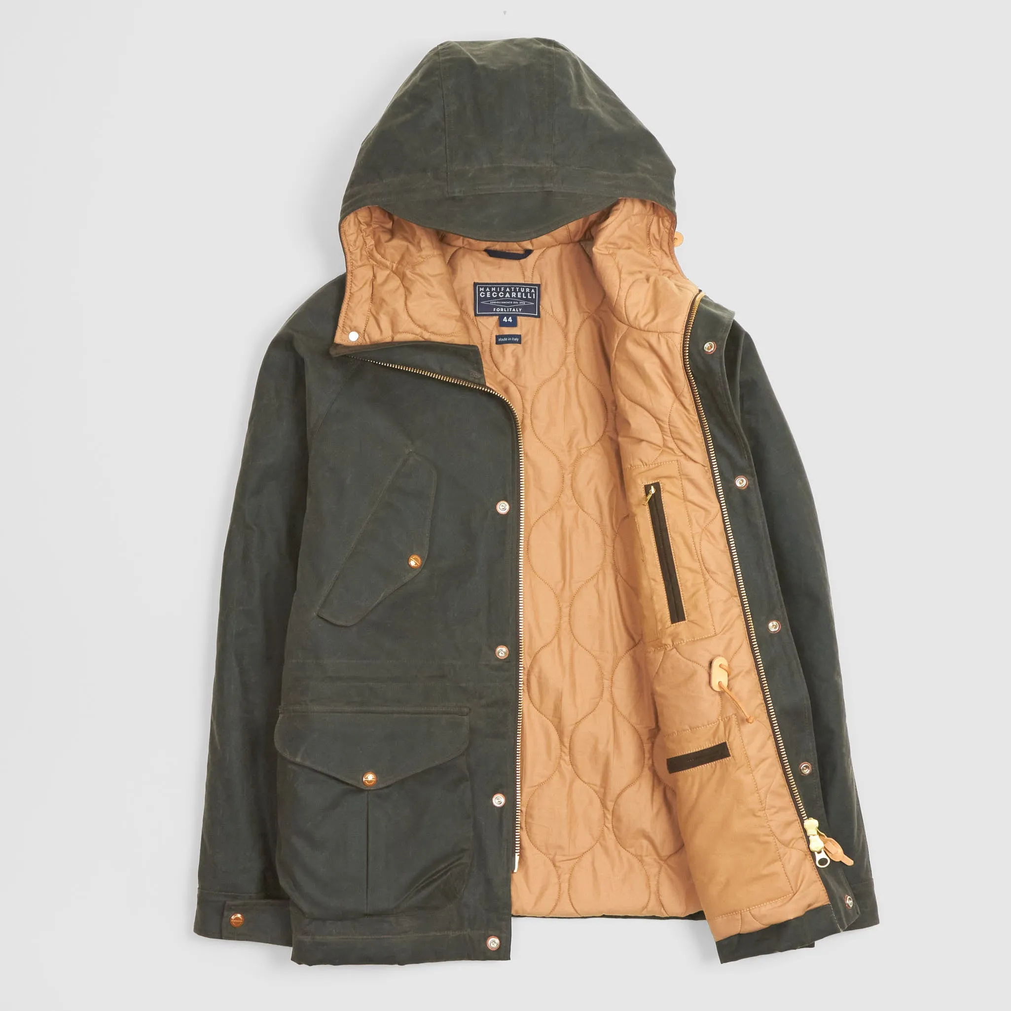 Manifattura Ceccarelli Waxed Fisherman Parka sold by DeeCee style product image thumbnail 2