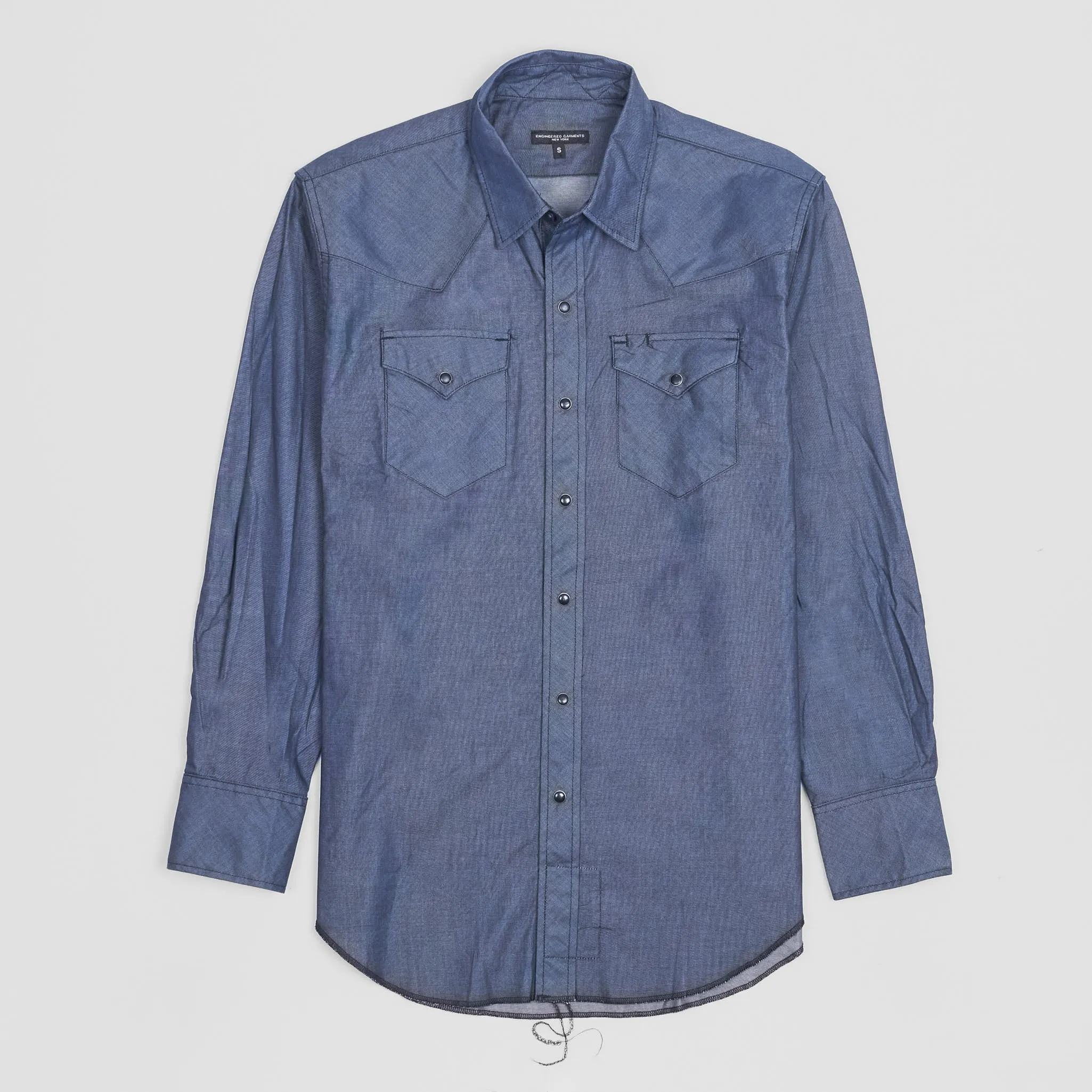 Engineered Garments Chambray Western Shirt sold by DeeCee style