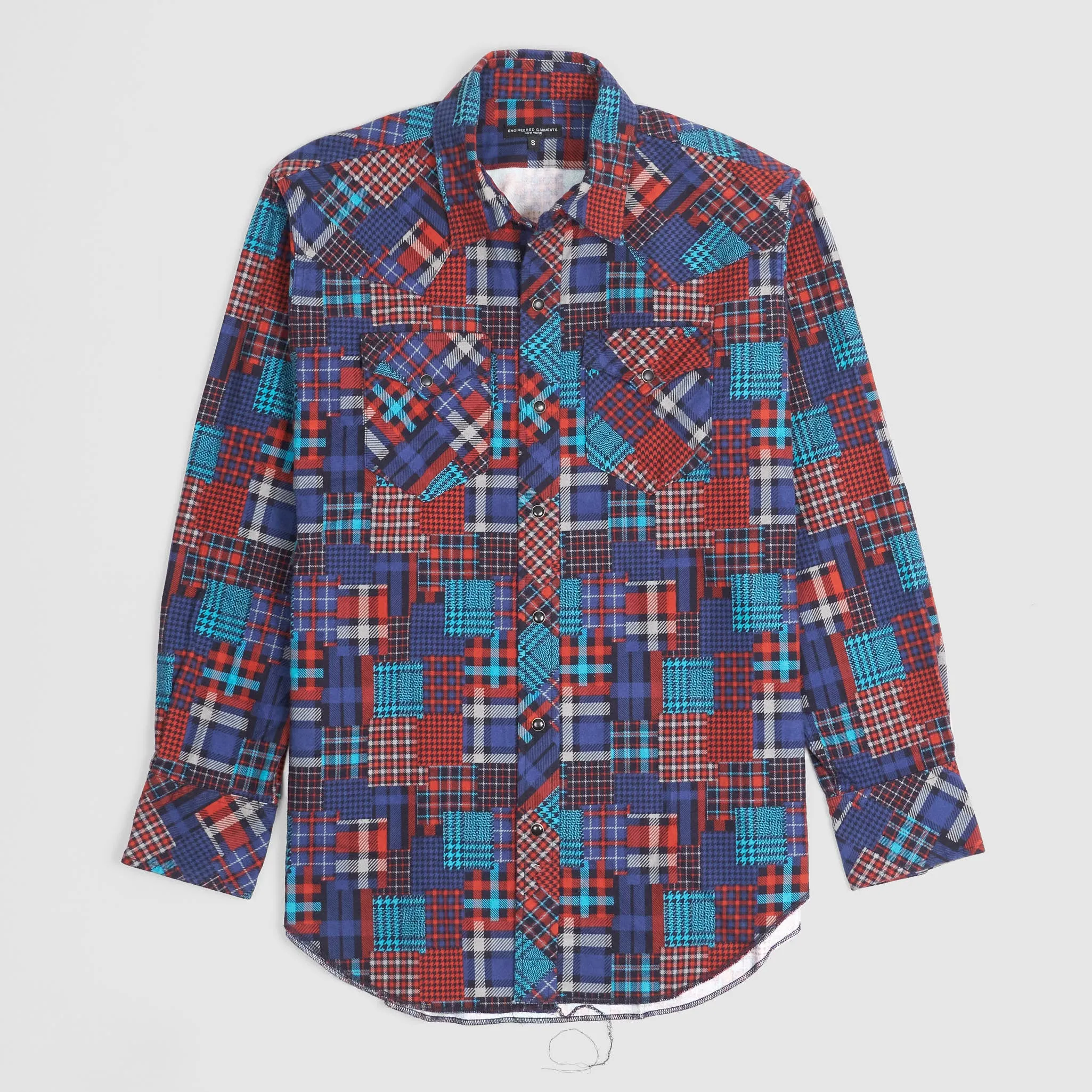 Engineered Garments Patchwork Oversized Western Shirt sold by DeeCee style