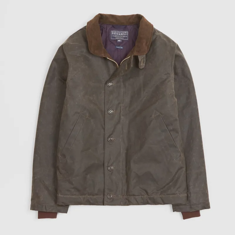 Manifattura Ceccarelli Waxed N-1 Deck Jacket sold by DeeCee style