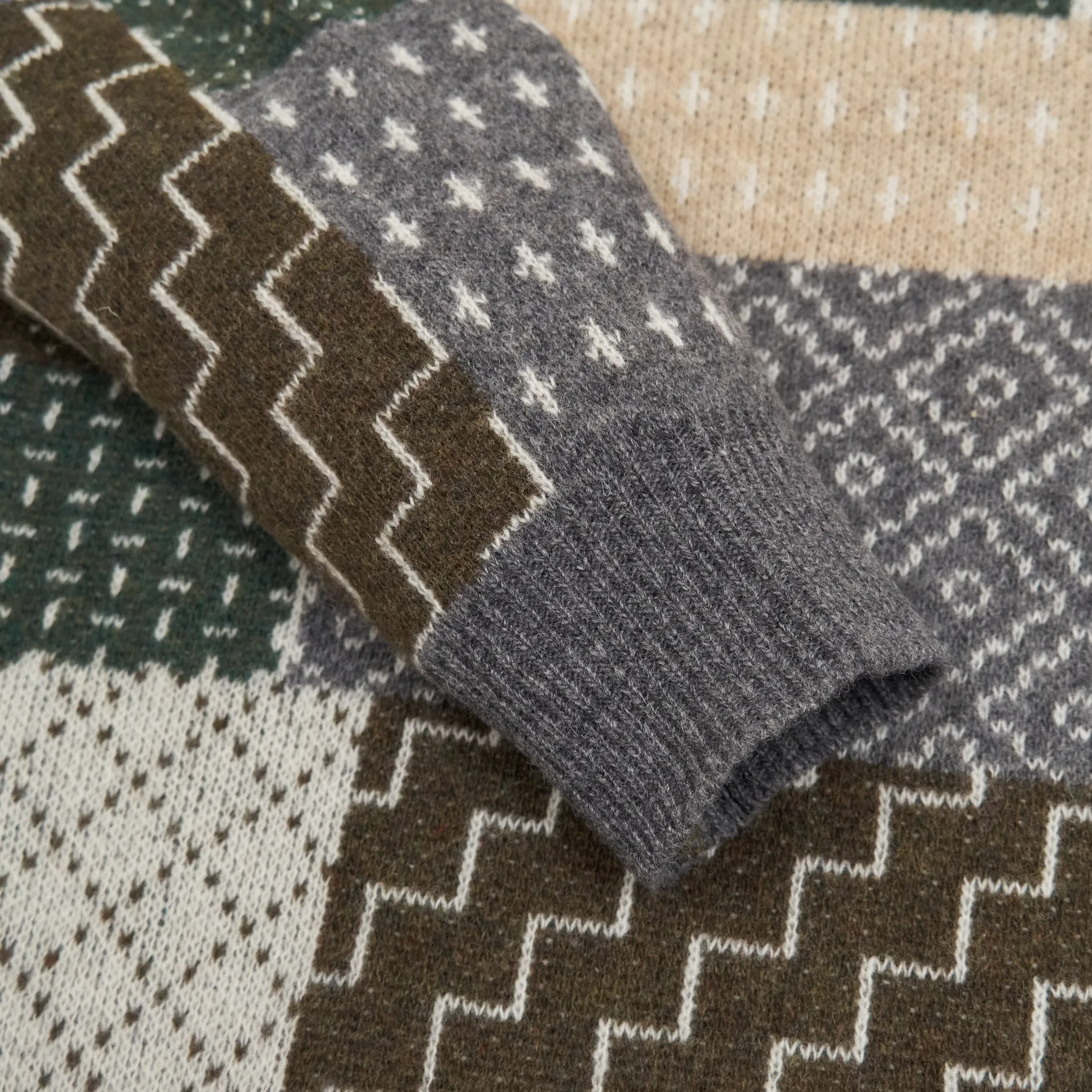 FDMTL Patchwork Crew Neck Pullover sold by DeeCee style product image thumbnail 5