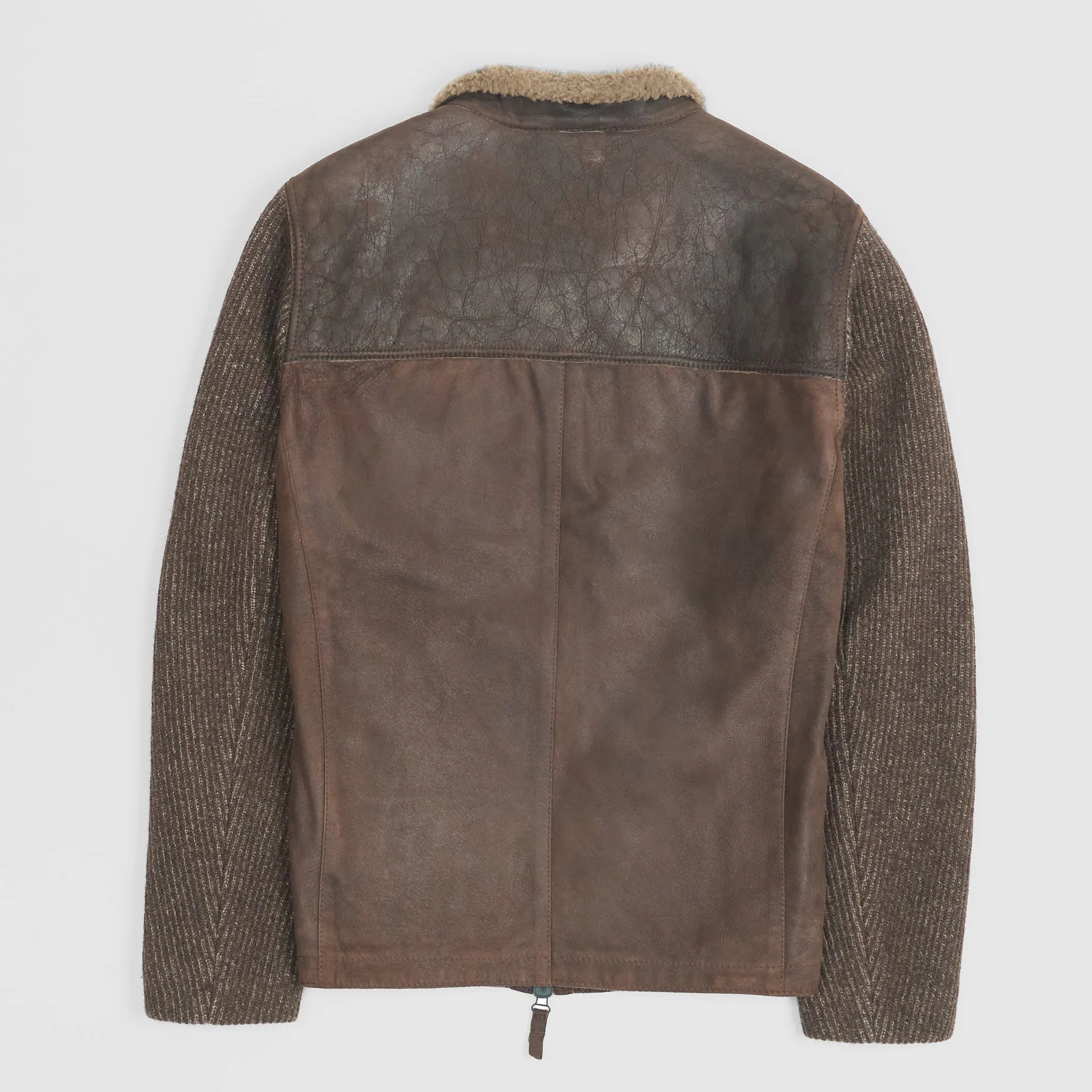 Gimo's Vintage Look Patchwork Leather Car Jacket sold by DeeCee style product image thumbnail 3