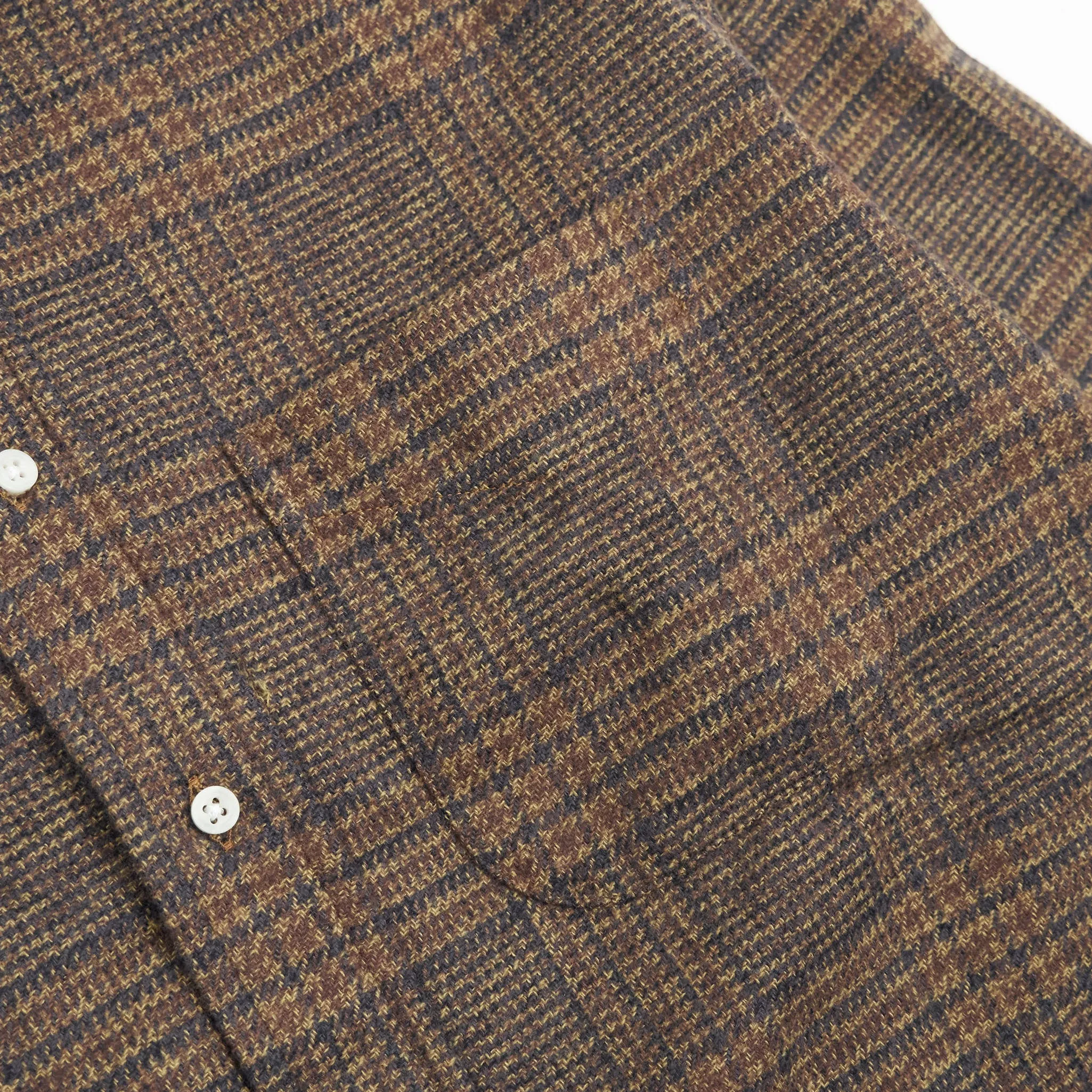 Gitman Vintage for DeeCee style Plaid Flannel Shirt Dark Brown sold by DeeCee style product image thumbnail 3