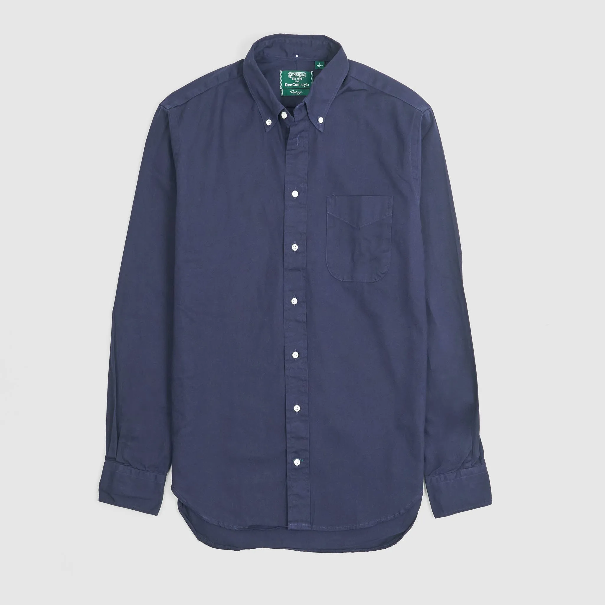Gitman Vintage Solid Color Oxford Button Down Shirt sold by DeeCee style product image thumbnail 5