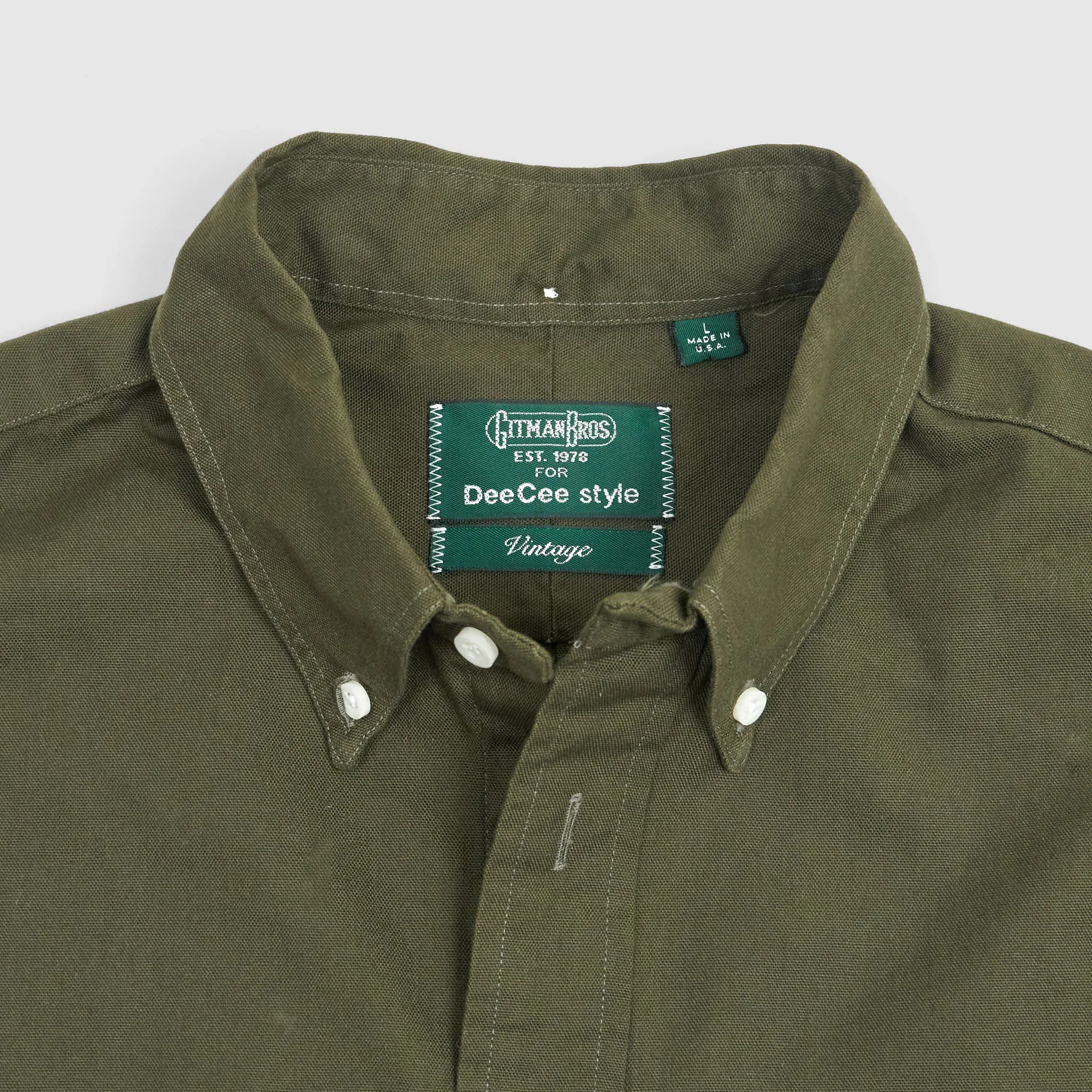 Gitman Vintage Solid Color Oxford Button Down Shirt sold by DeeCee style product image thumbnail 3
