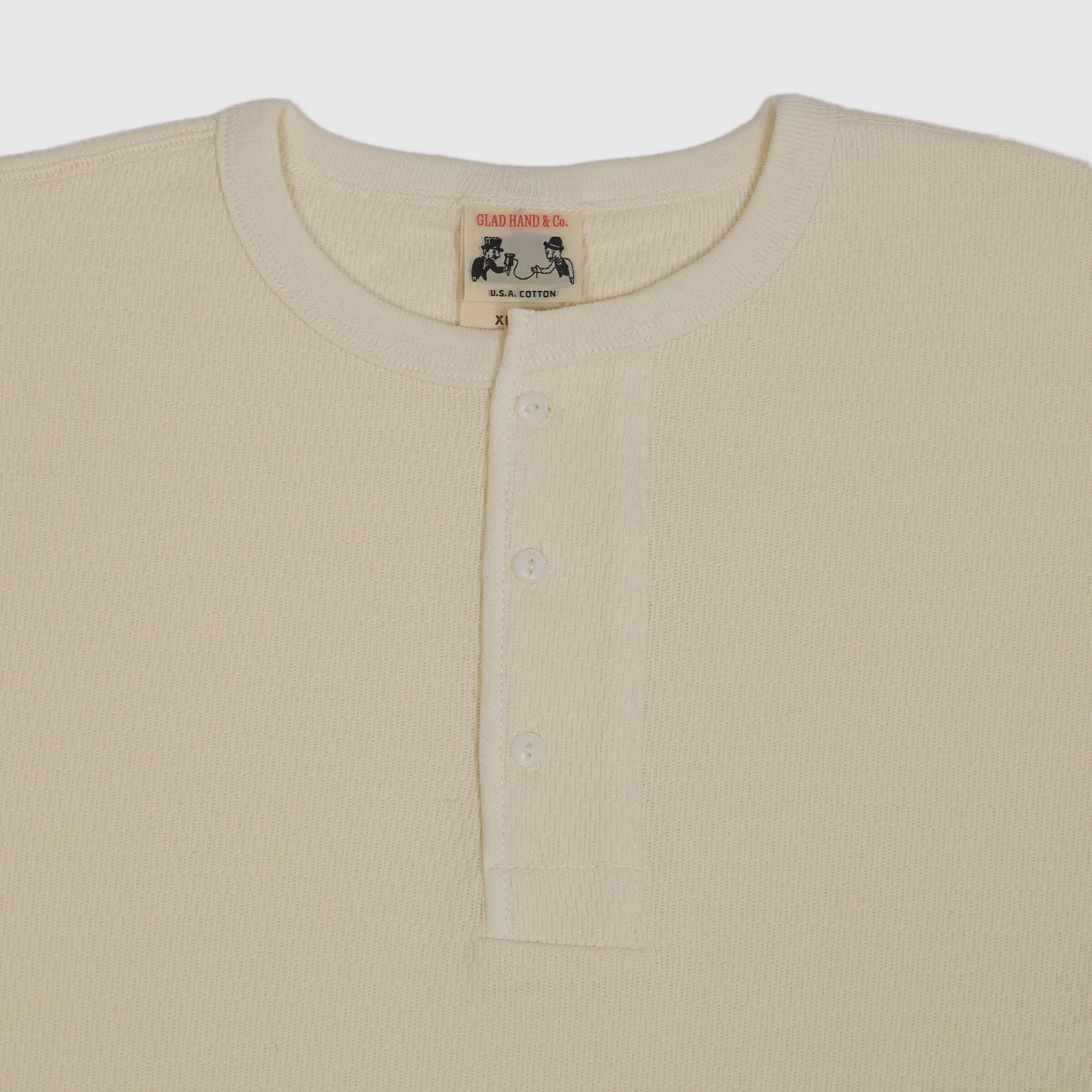 Glad Hand & Co. Longsleeve Henley Waffle Shirt sold by DeeCee style product image thumbnail 4
