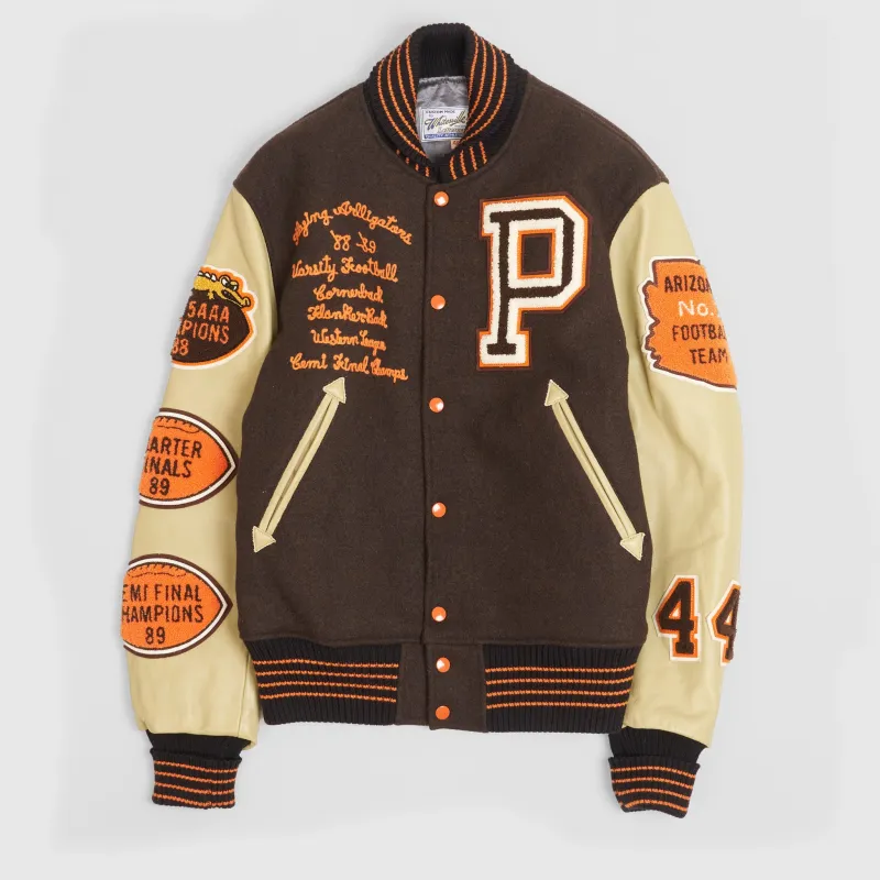 Whitesville Letterman Varsity Baseball Jacket made by Whitesville