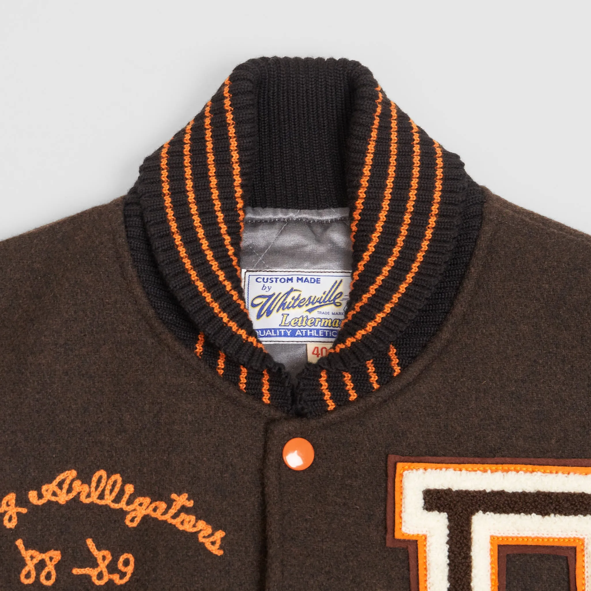 Whitesville Letterman Varsity Baseball Jacket sold by DeeCee style product image thumbnail 4