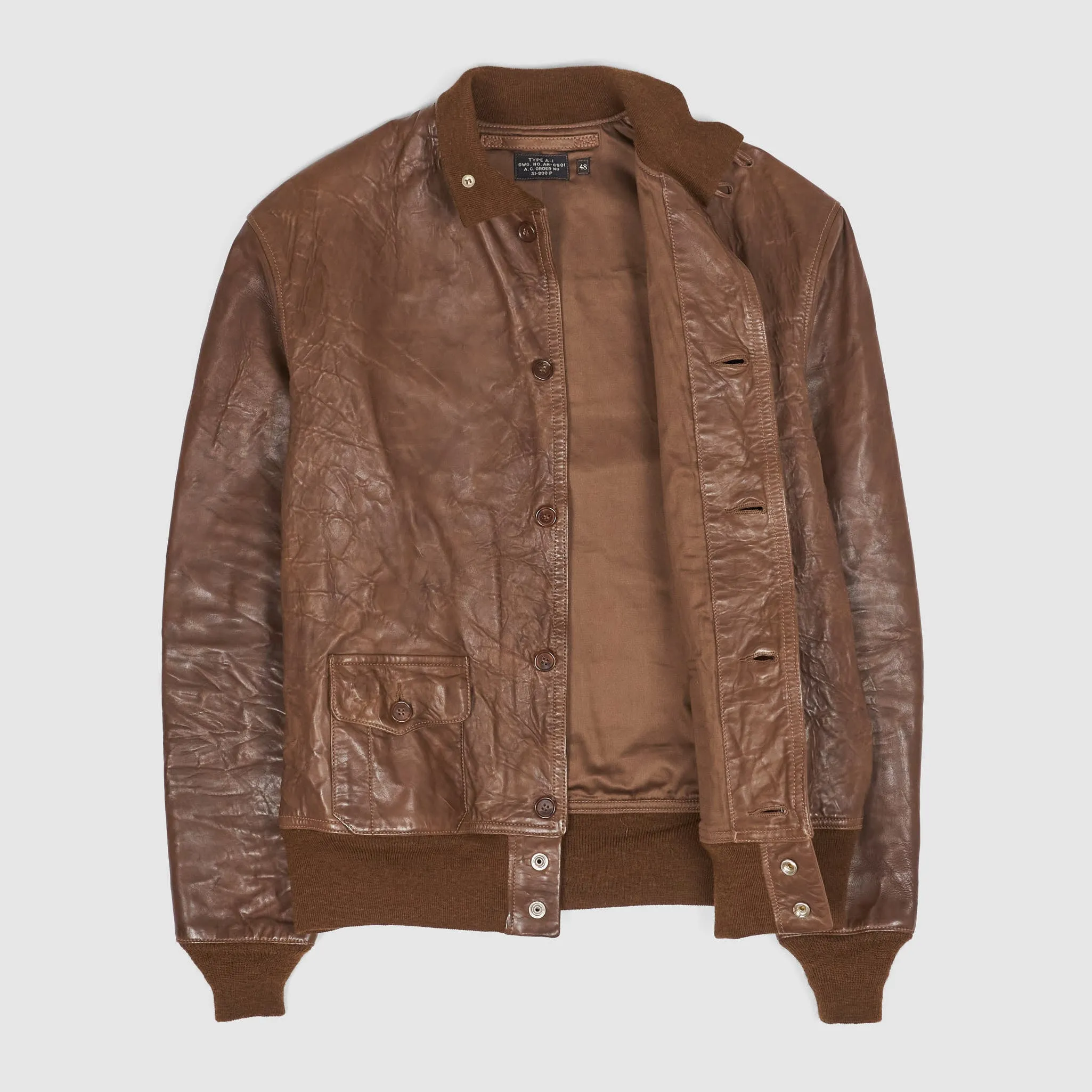 Eastman A-1 Leather Flying Jacket sold by DeeCee style product image thumbnail 2