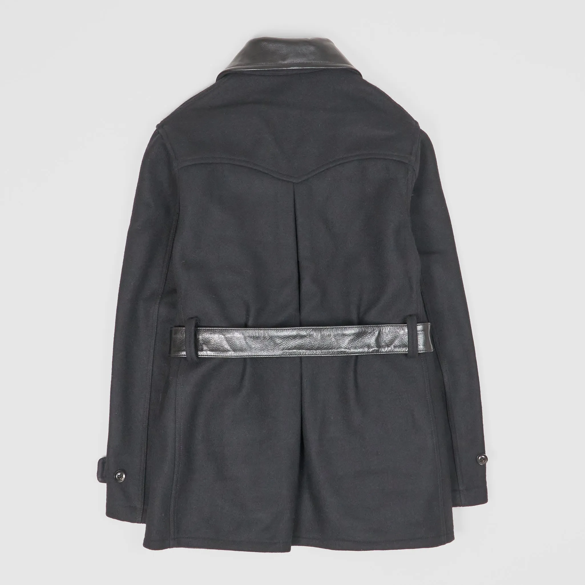 Black Sign Gaucho Leather/WoolCoat sold by DeeCee style product image thumbnail 3