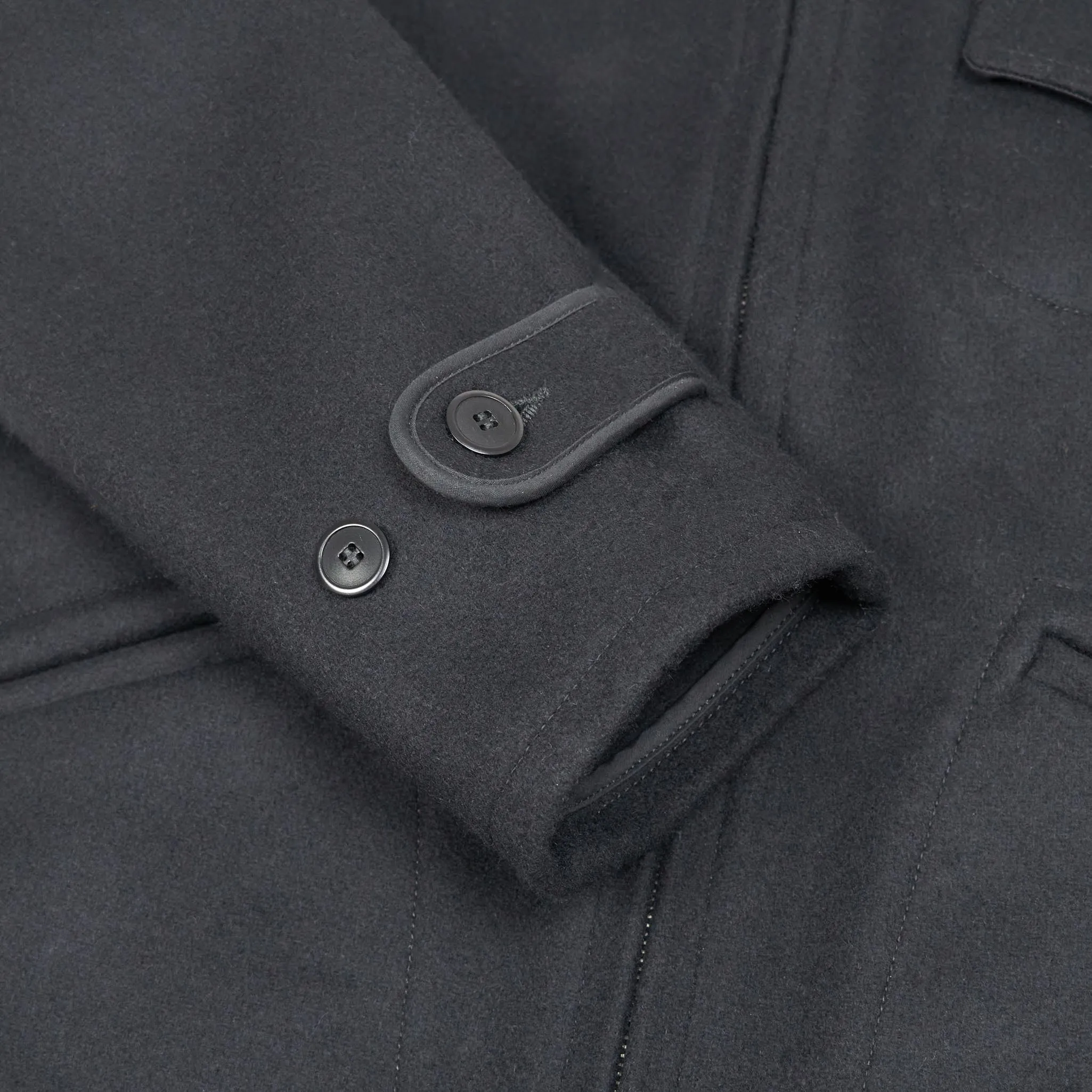 Black Sign Short 50's style Sports Wool Jacket sold by DeeCee style product image thumbnail 5