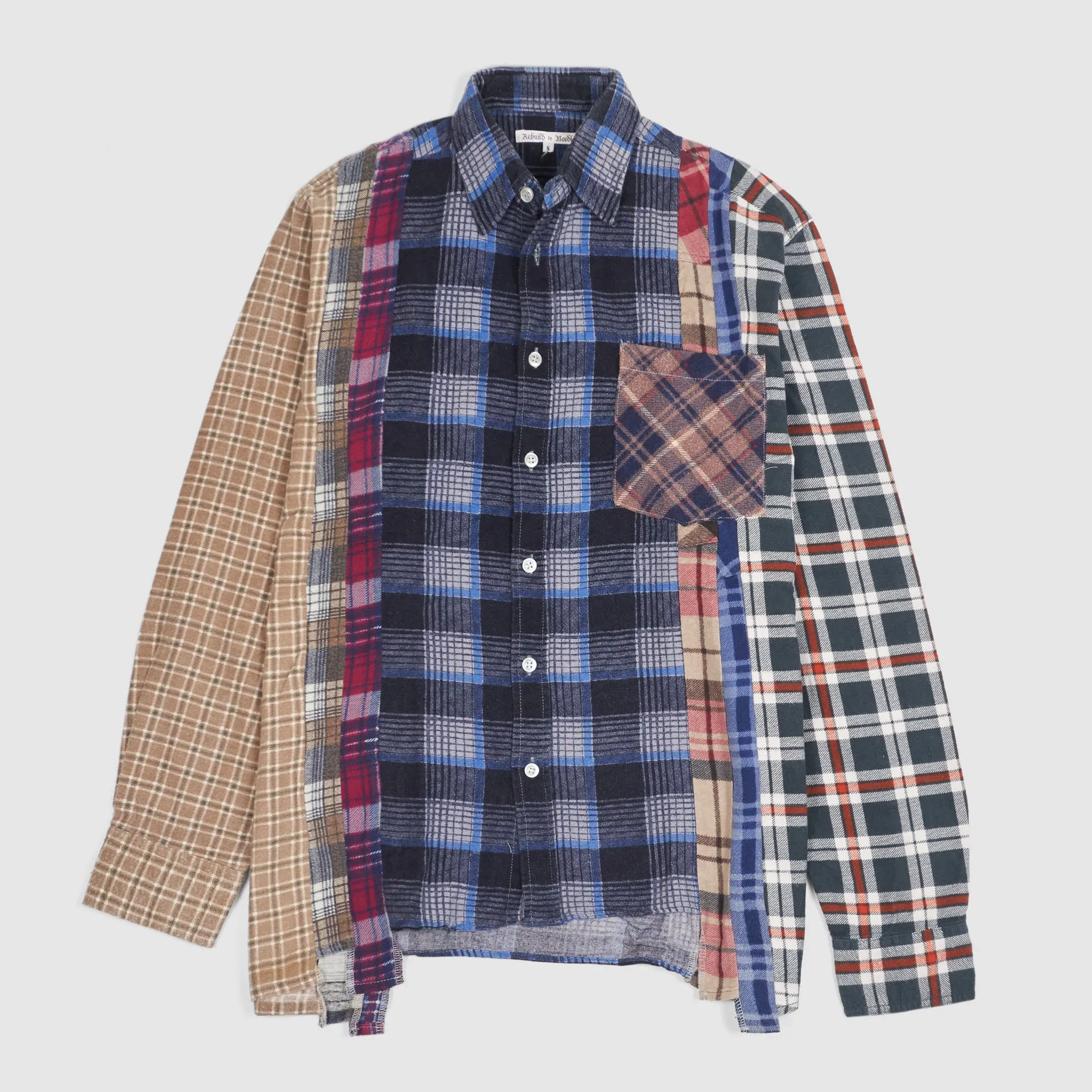 Needles Japan Rebuild 7-Cuts Plaid Flannel Shirt Unisex sold by DeeCee style