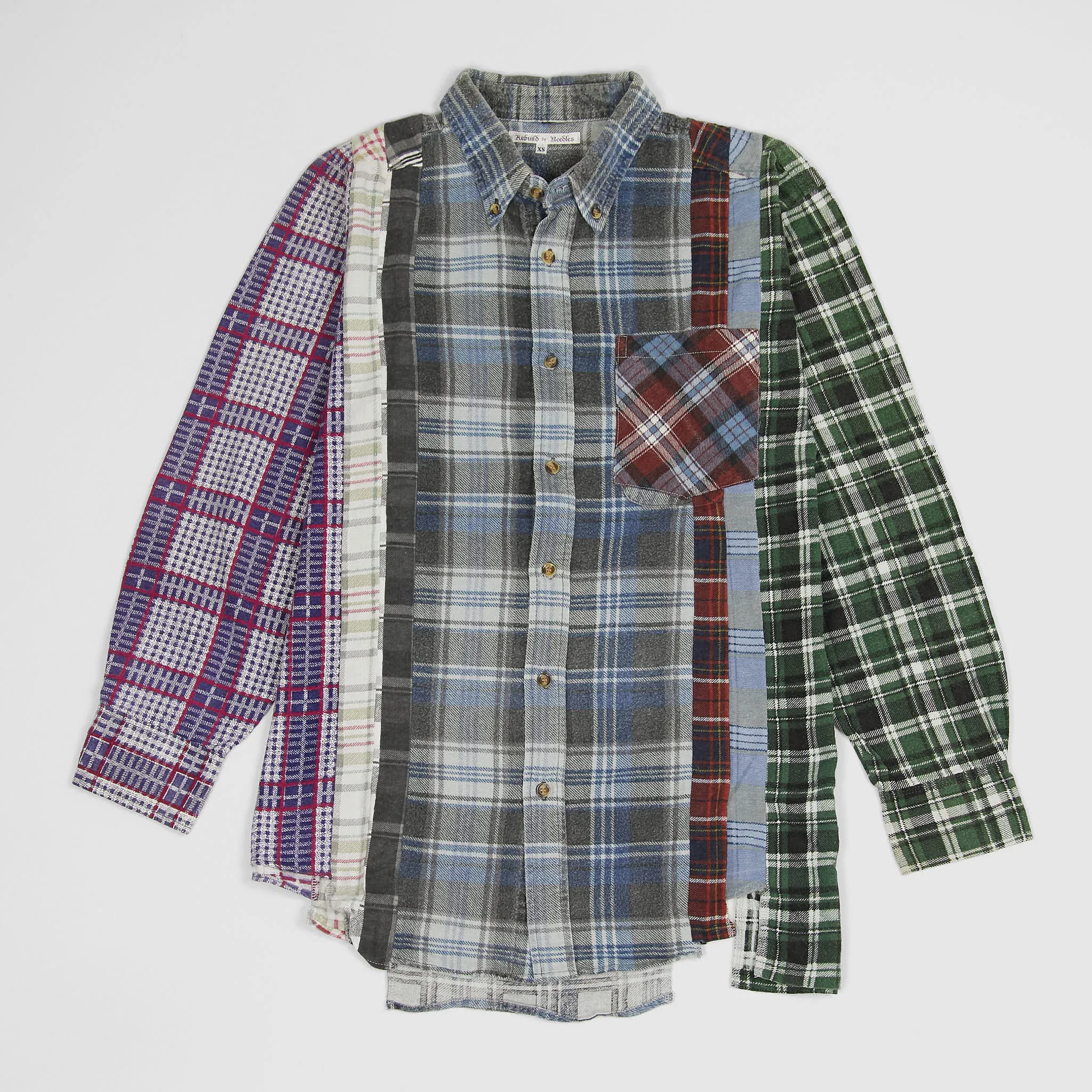 Needles Japan Rebuild 7-Cuts Plaid Flannel Shirt Unisex sold by DeeCee style product image thumbnail 2
