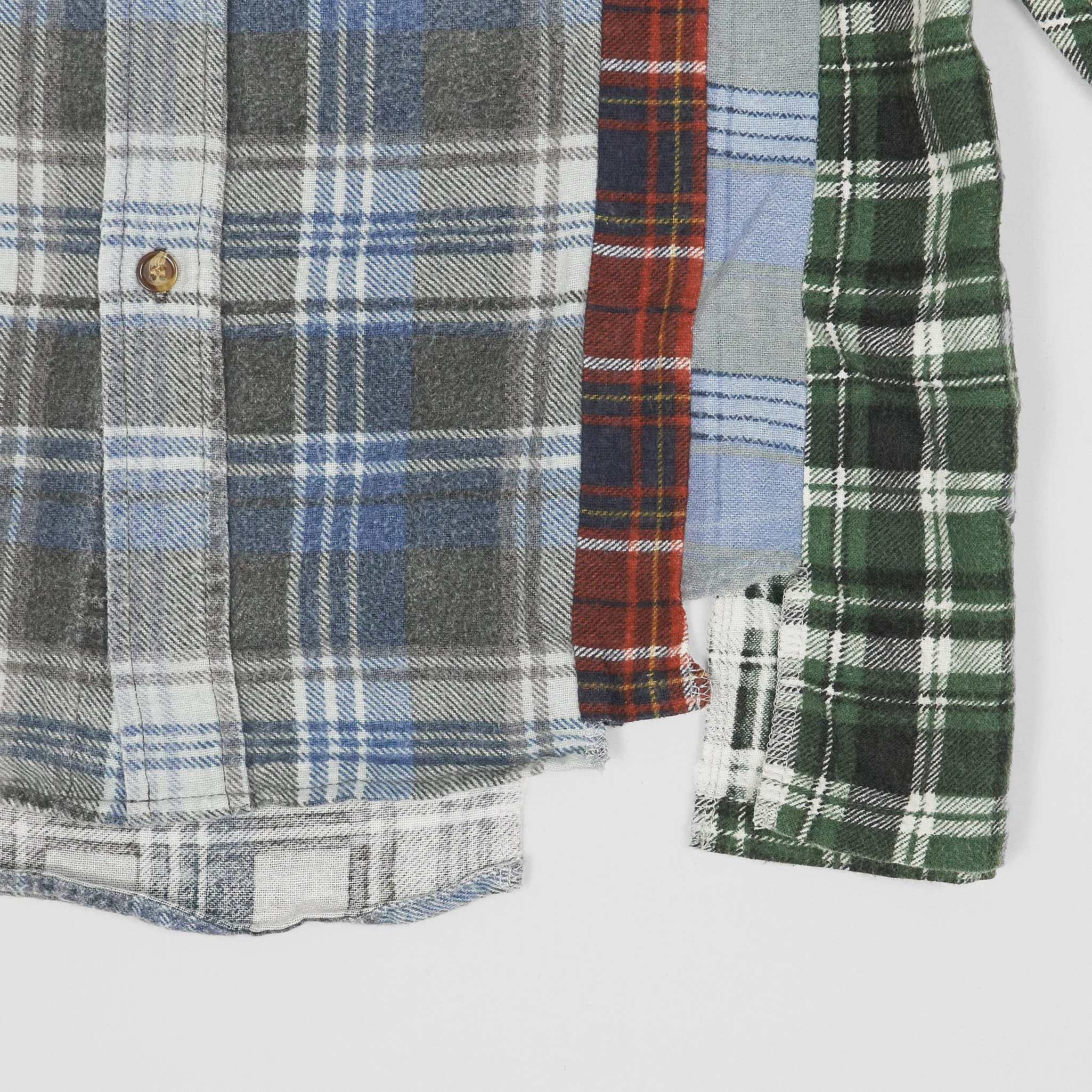 Needles Japan Rebuild 7-Cuts Plaid Flannel Shirt Unisex sold by DeeCee style product image thumbnail 3