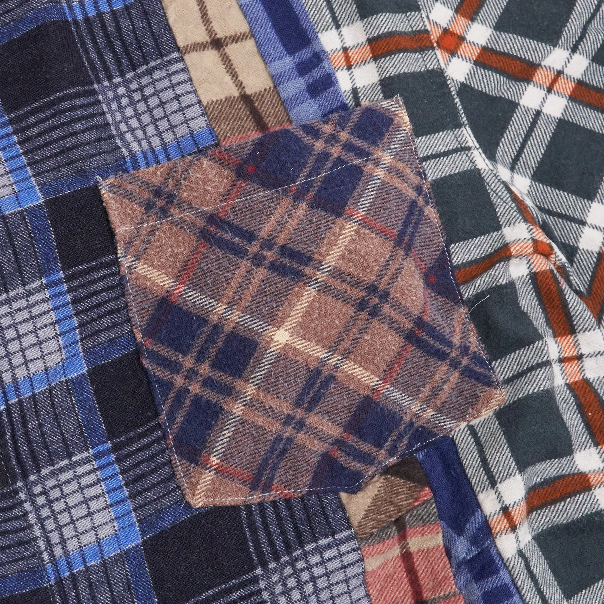 Needles Japan Rebuild 7-Cuts Plaid Flannel Shirt Unisex sold by DeeCee style product image thumbnail 5