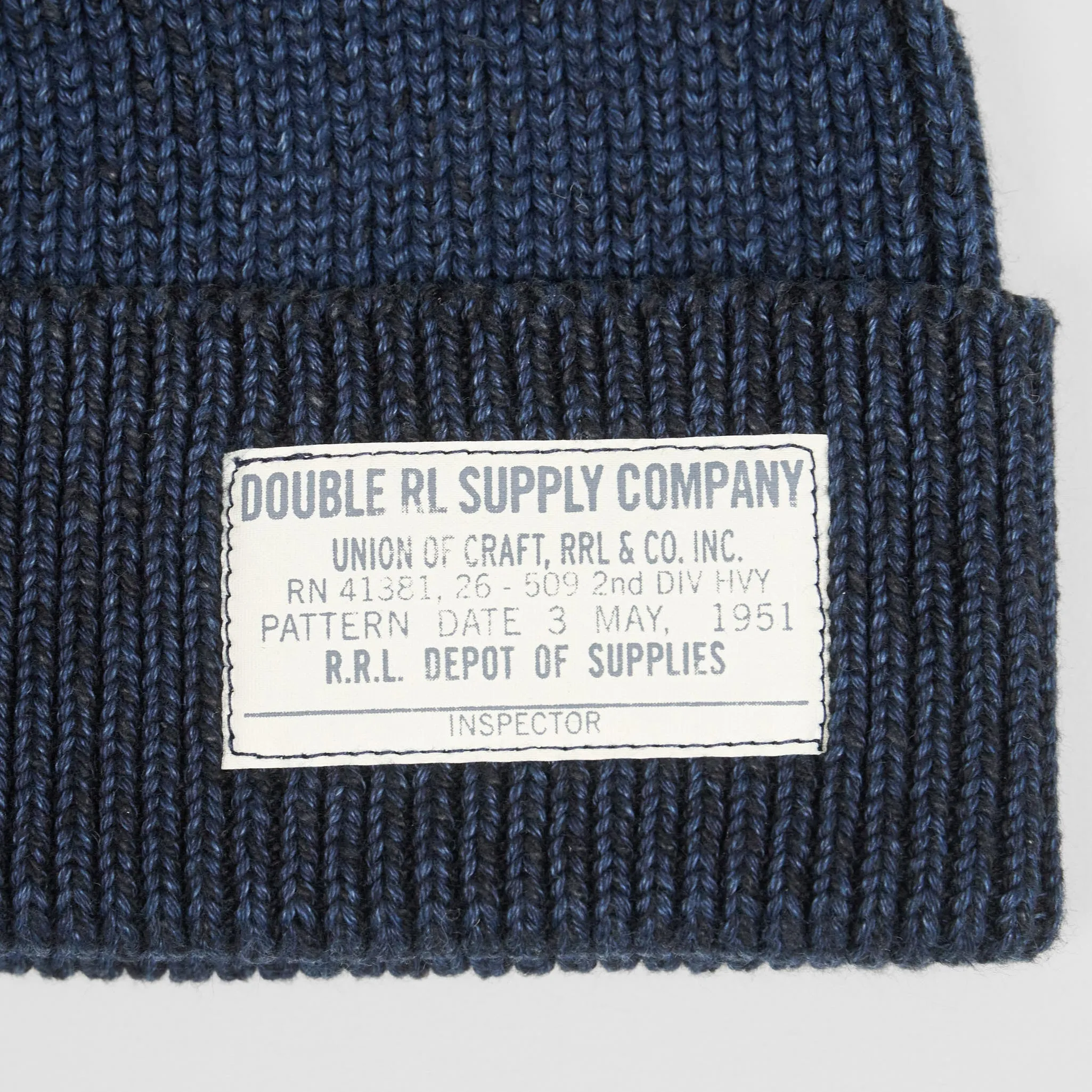 Double RL Indigo-Dyed Watch Cap sold by DeeCee style product image thumbnail 2