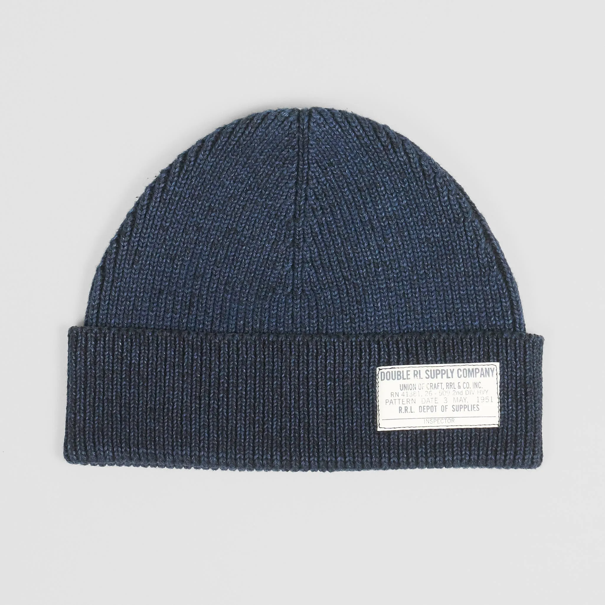 Double RL Indigo-Dyed Watch Cap sold by DeeCee style