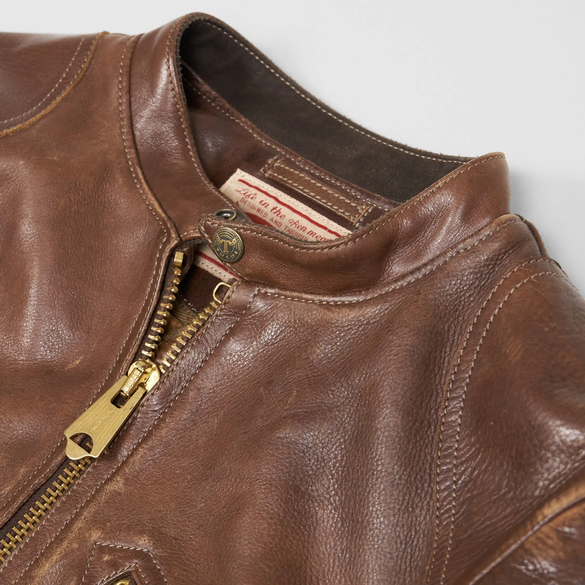 Thedi Leathers Café Racer Jacket sold by DeeCee style product image thumbnail 3