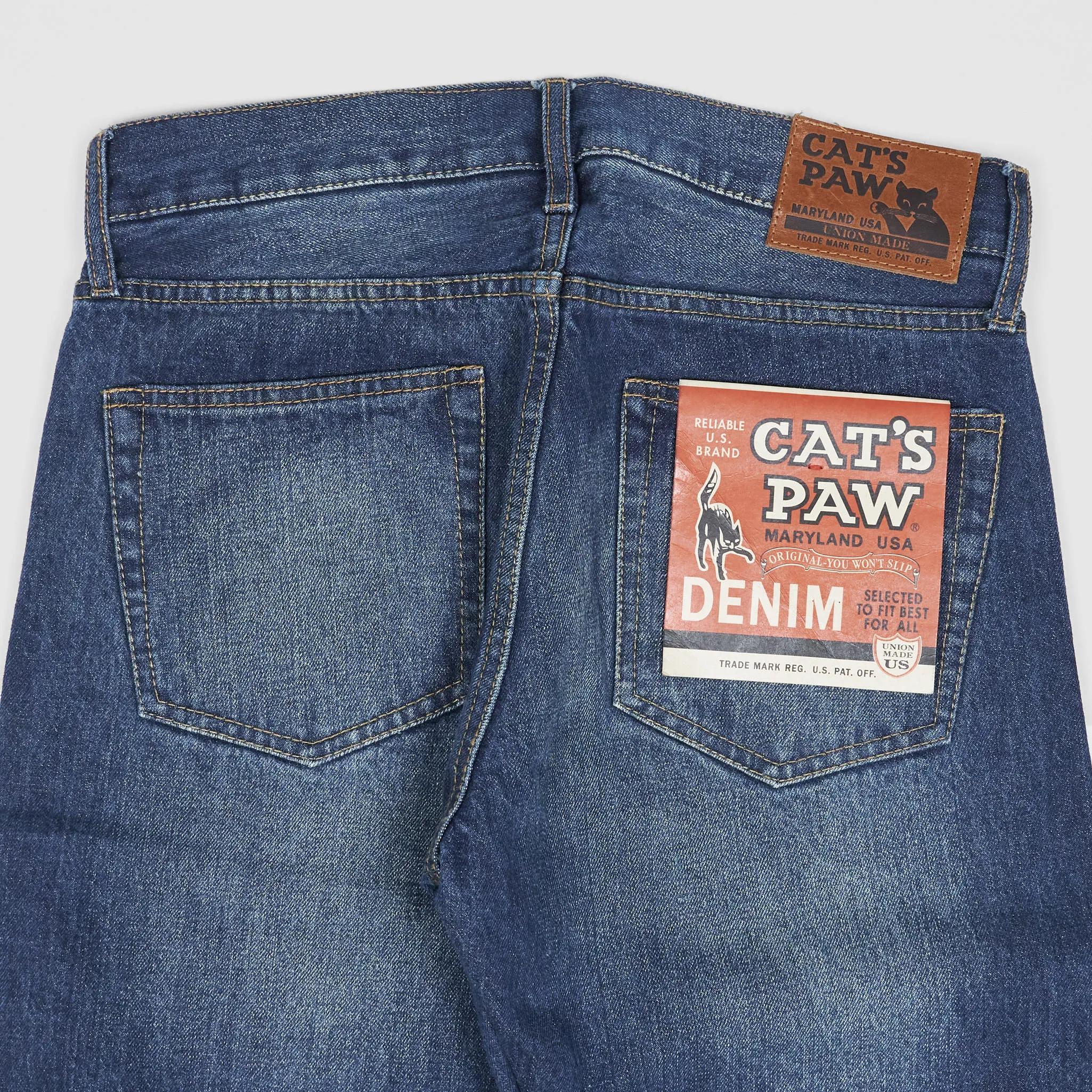 Sugar Cane Cats-Paw 5-Pocket Denim Jeans sold by DeeCee style product image thumbnail 5