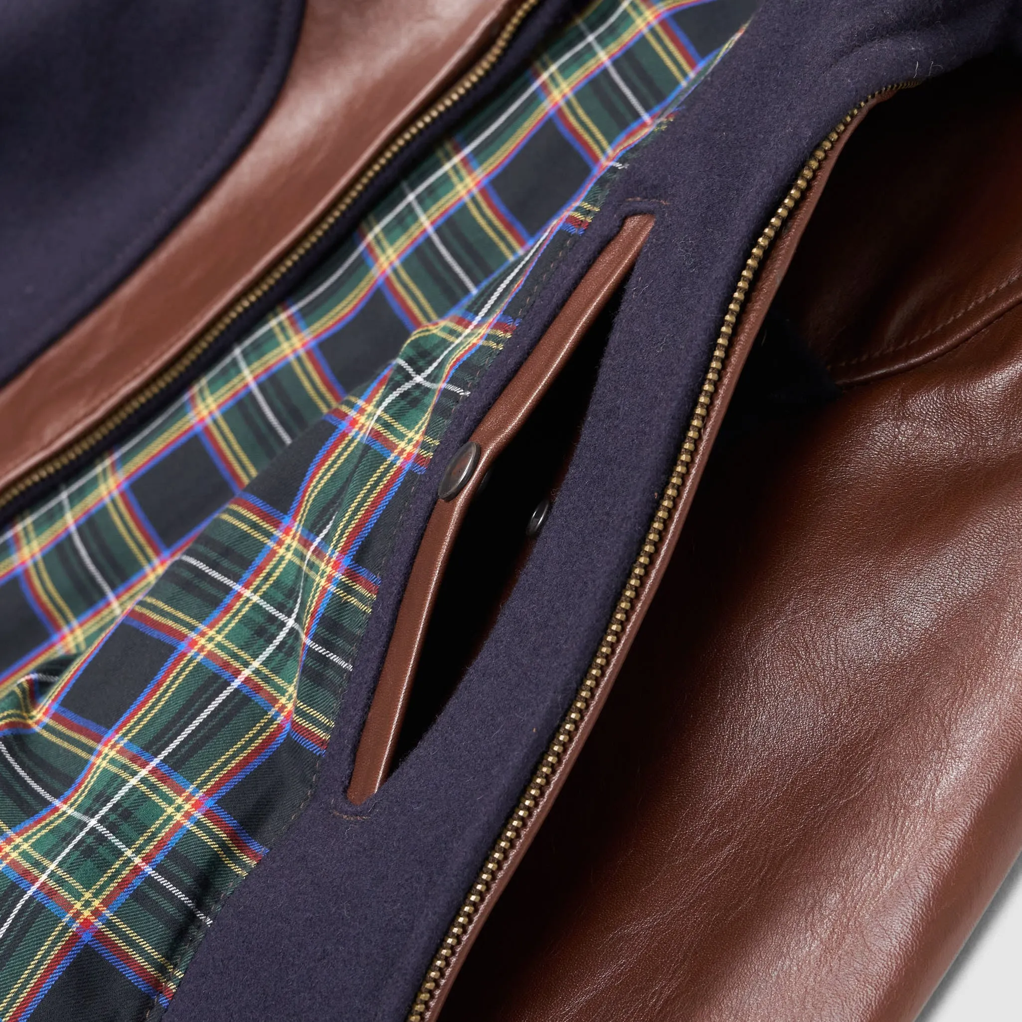 Aero Leathers Wool & Horse-Leather Halfbelt Jacket sold by DeeCee style product image thumbnail 4