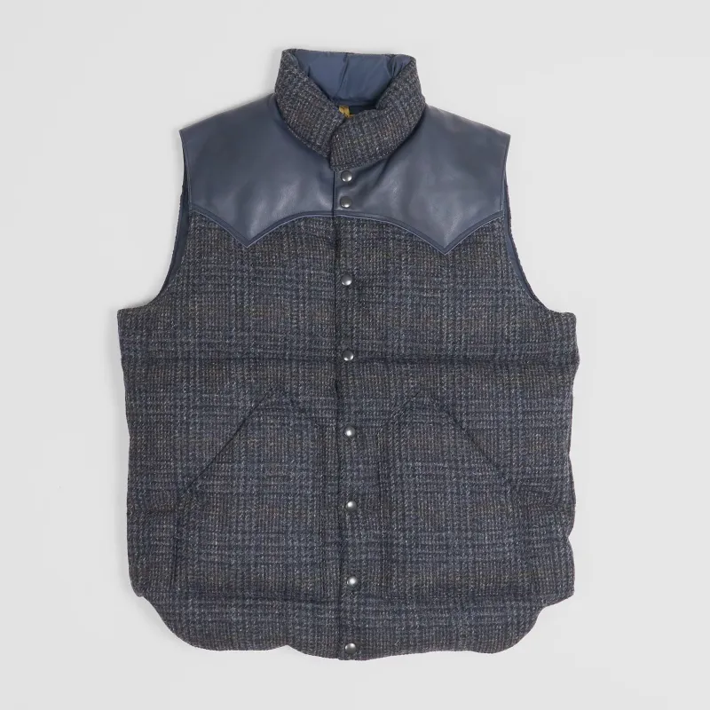 Rocky Mountain Featherbed Harris Tweed Down Vest sold by DeeCee style