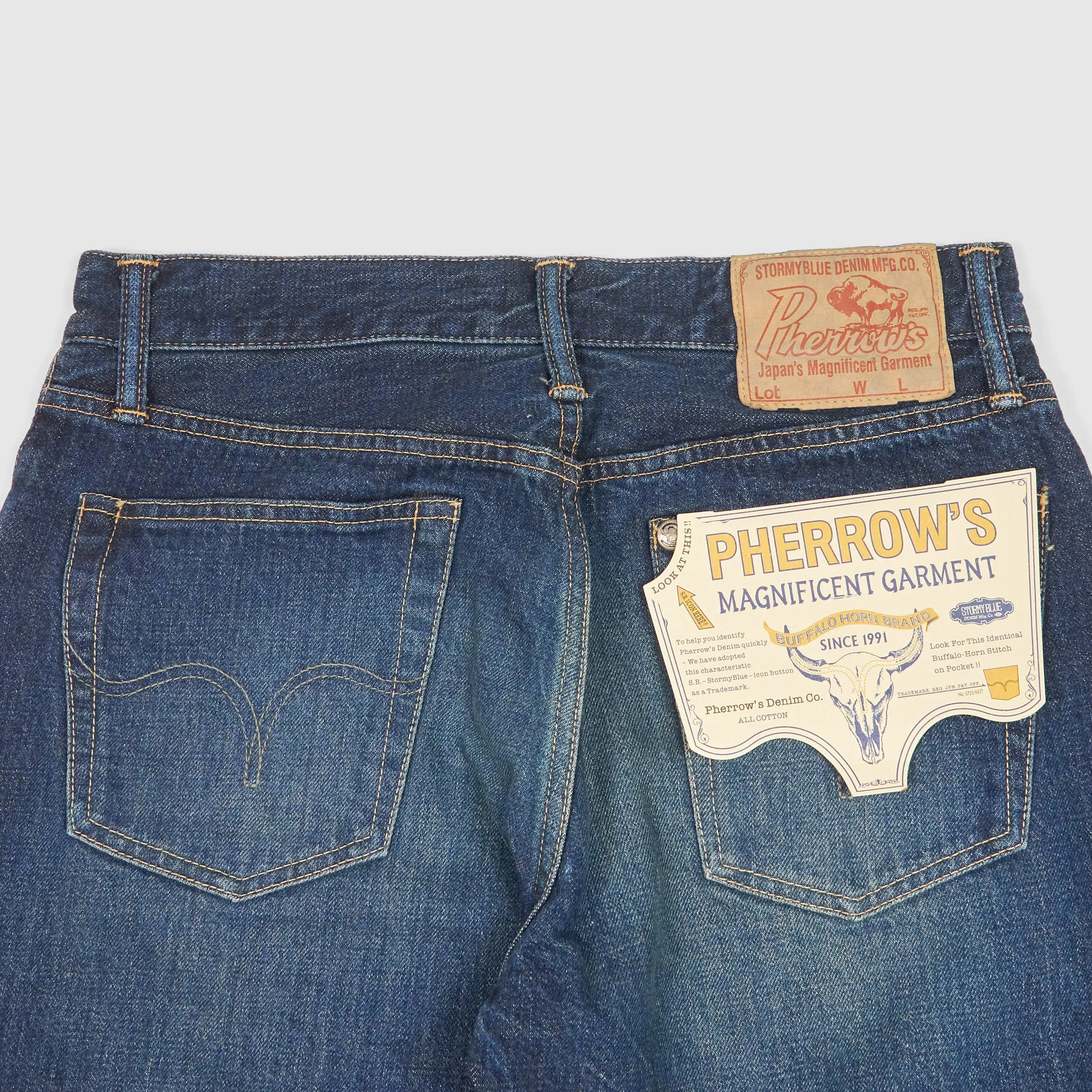 Pherrow's 441 Vintage washed Denim Jeans sold by DeeCee style product image thumbnail 5