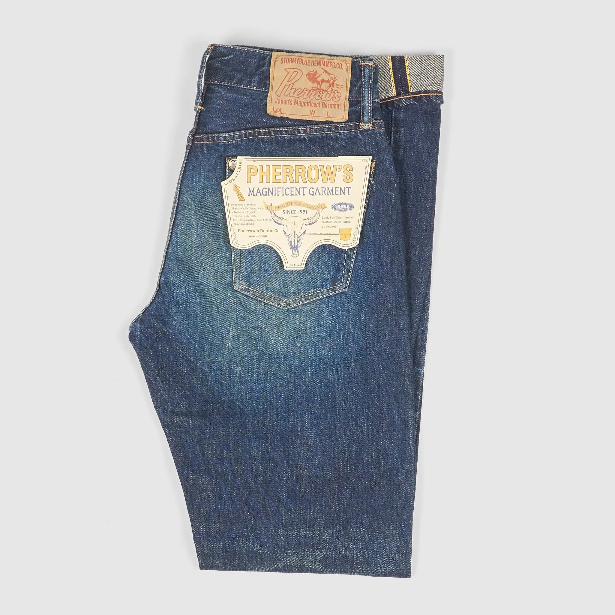 Pherrow's 441 Vintage washed Denim Jeans sold by DeeCee style product image thumbnail 2