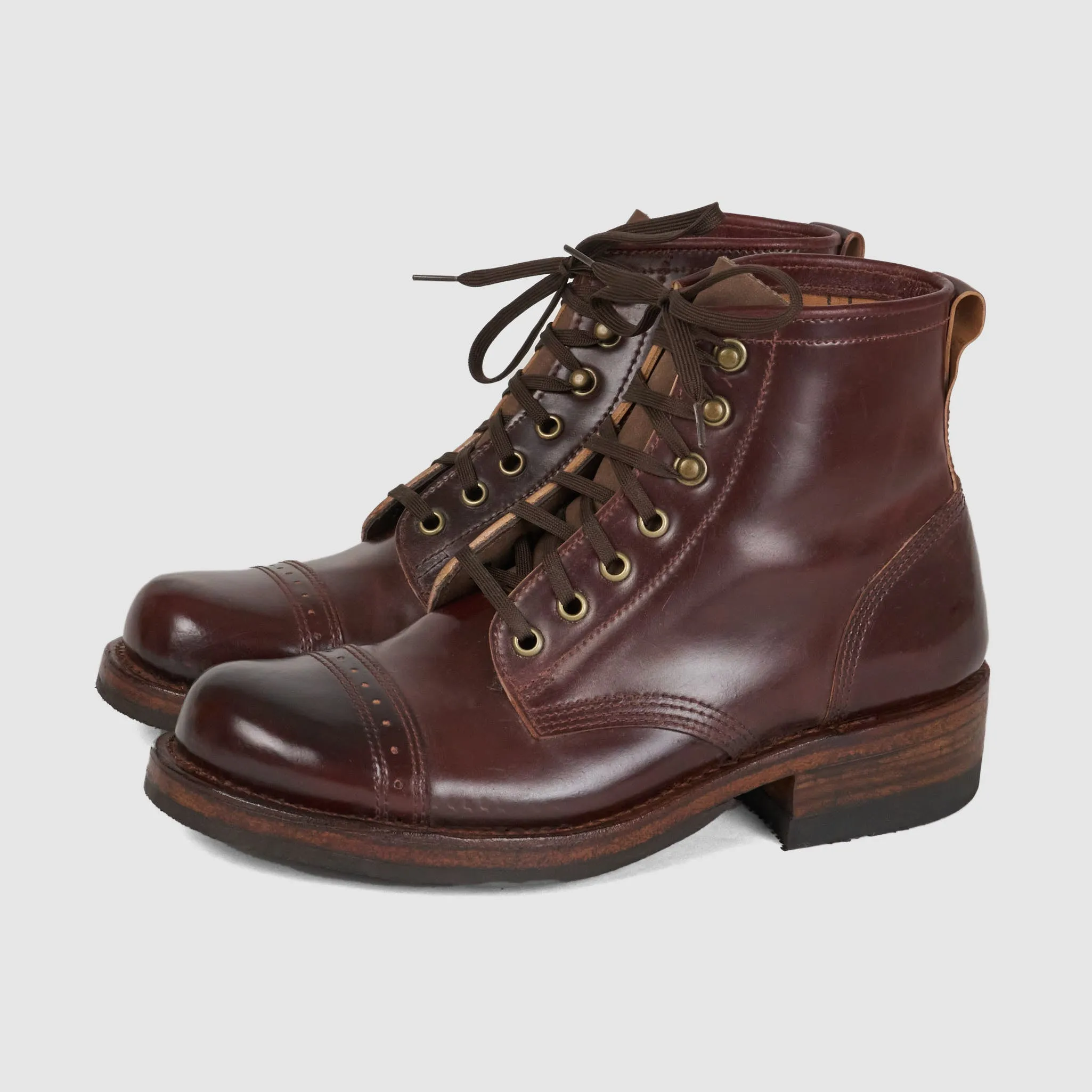 Julian Boots Bowery Shell Cordovan sold by DeeCee style