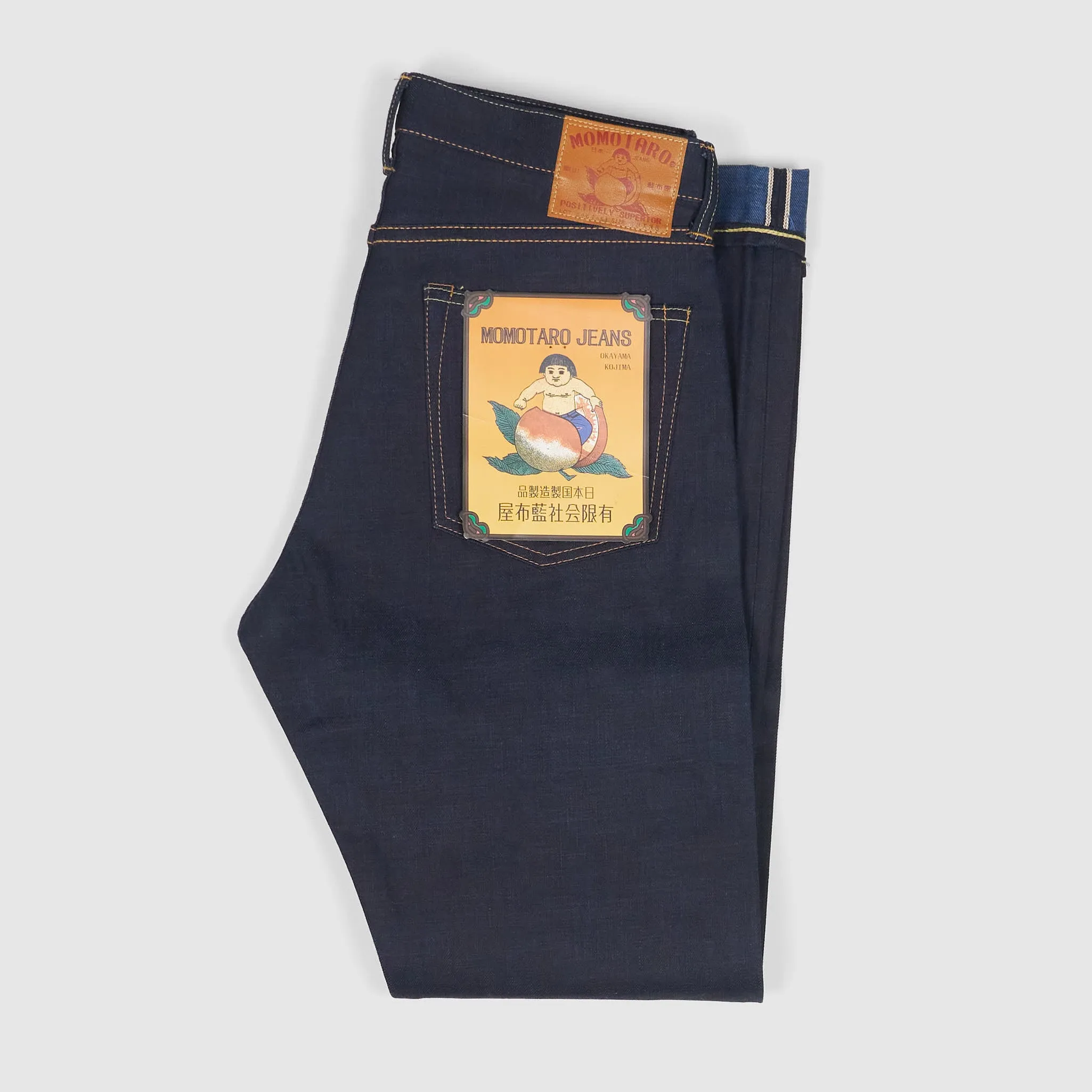 Momotaro Jeans Slim Fitted Blue In Blue Denim sold by DeeCee style product image thumbnail 2