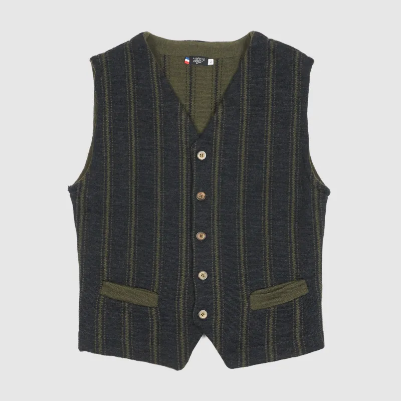 A Piece of Chic Striped Wool Vest sold by DeeCee style