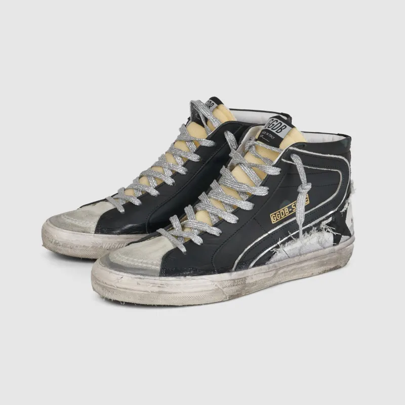 Golden Goose High Black Ice Slide Sneakers sold by DeeCee style