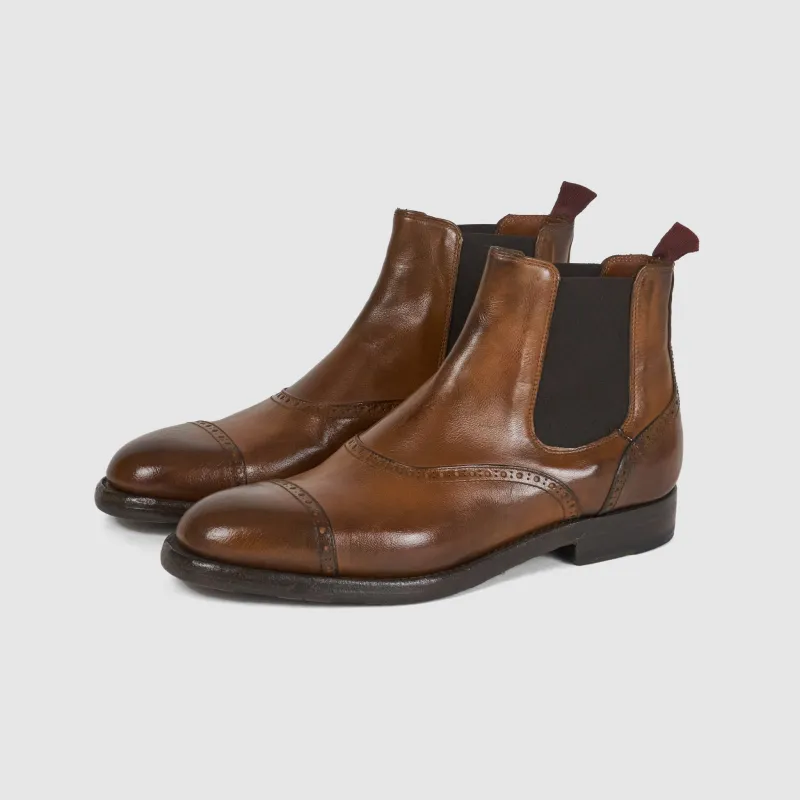 Silvano Sassetti Ladies Oxford Brogue Chelsea Boot sold by DeeCee style