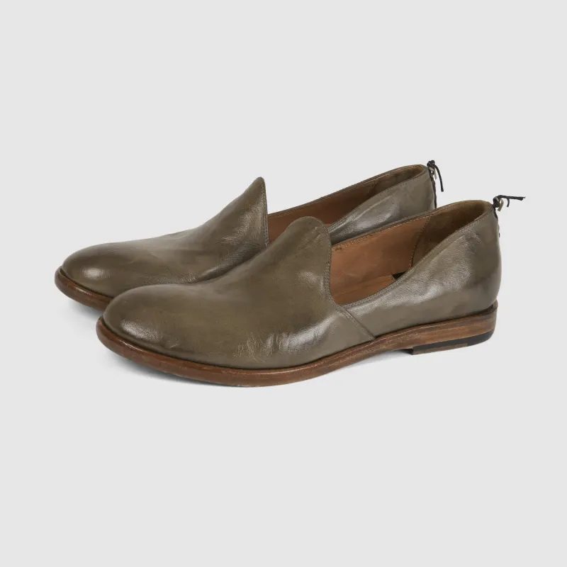 Silvano Sassetti Ladies Washed Leather Ballerina Style Slippers sold by DeeCee style