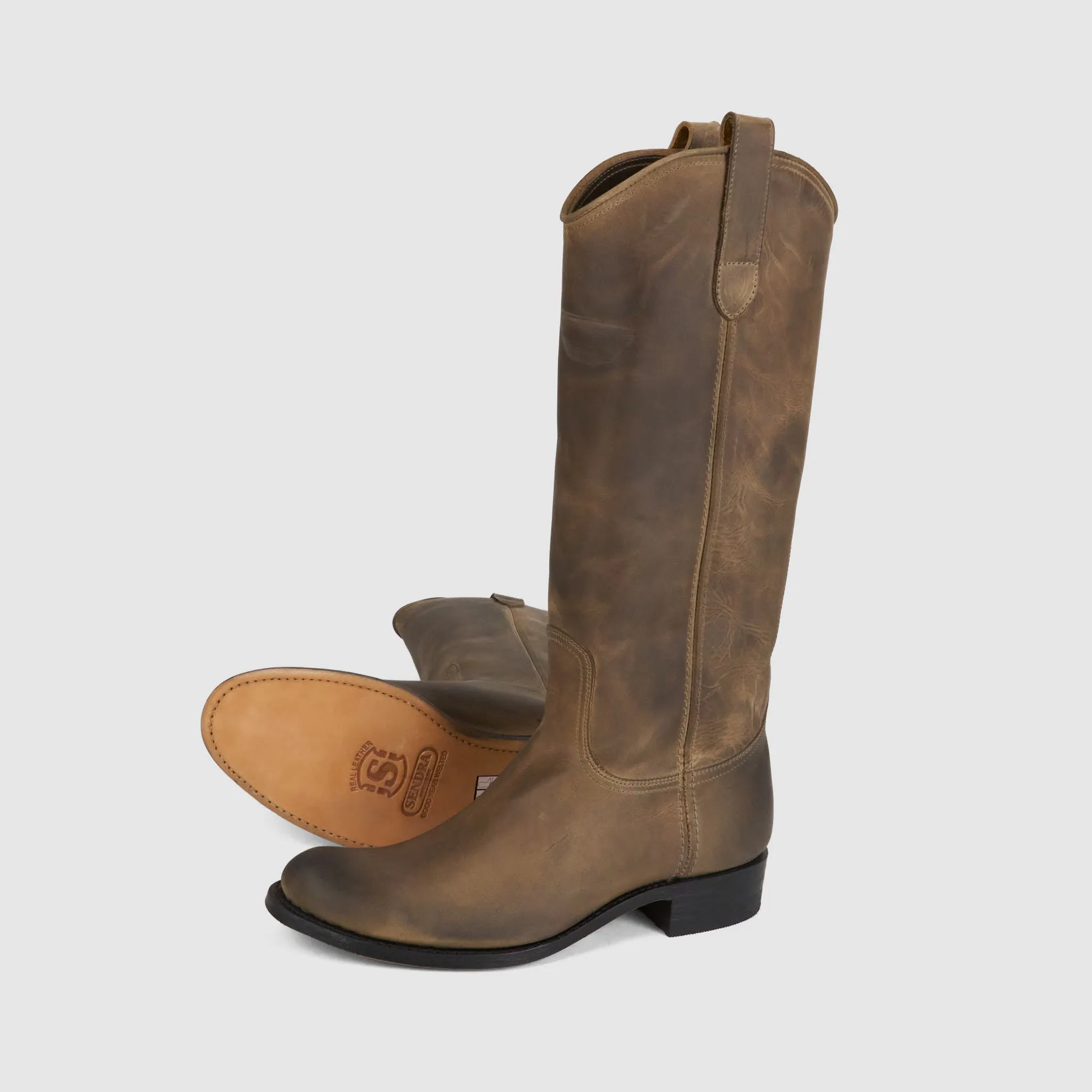 Sendra Ladies Waxed Leather Western Boot sold by DeeCee style product image thumbnail 2