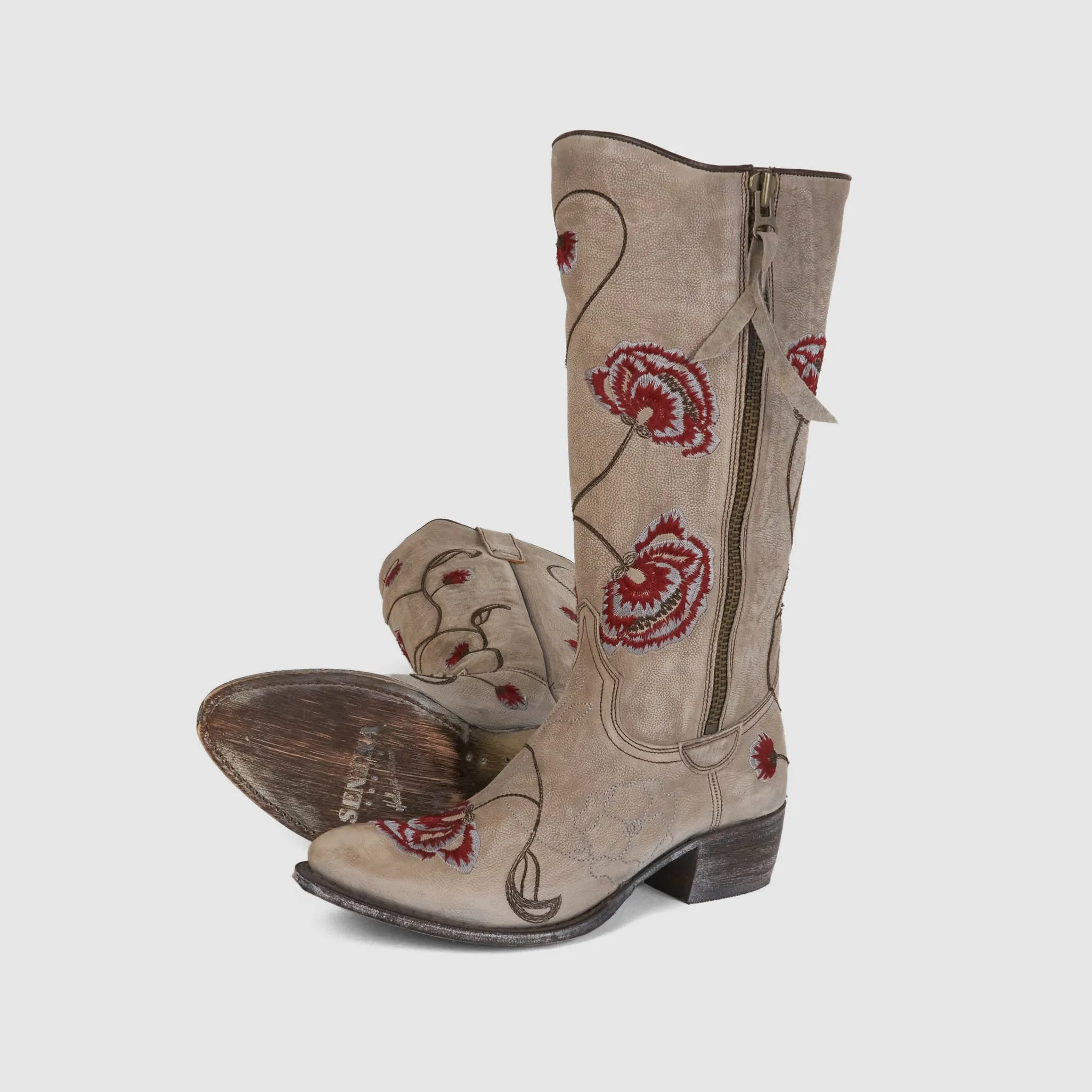 Sendra Ladies Flower Embroidered Western Boot sold by DeeCee style product image thumbnail 4