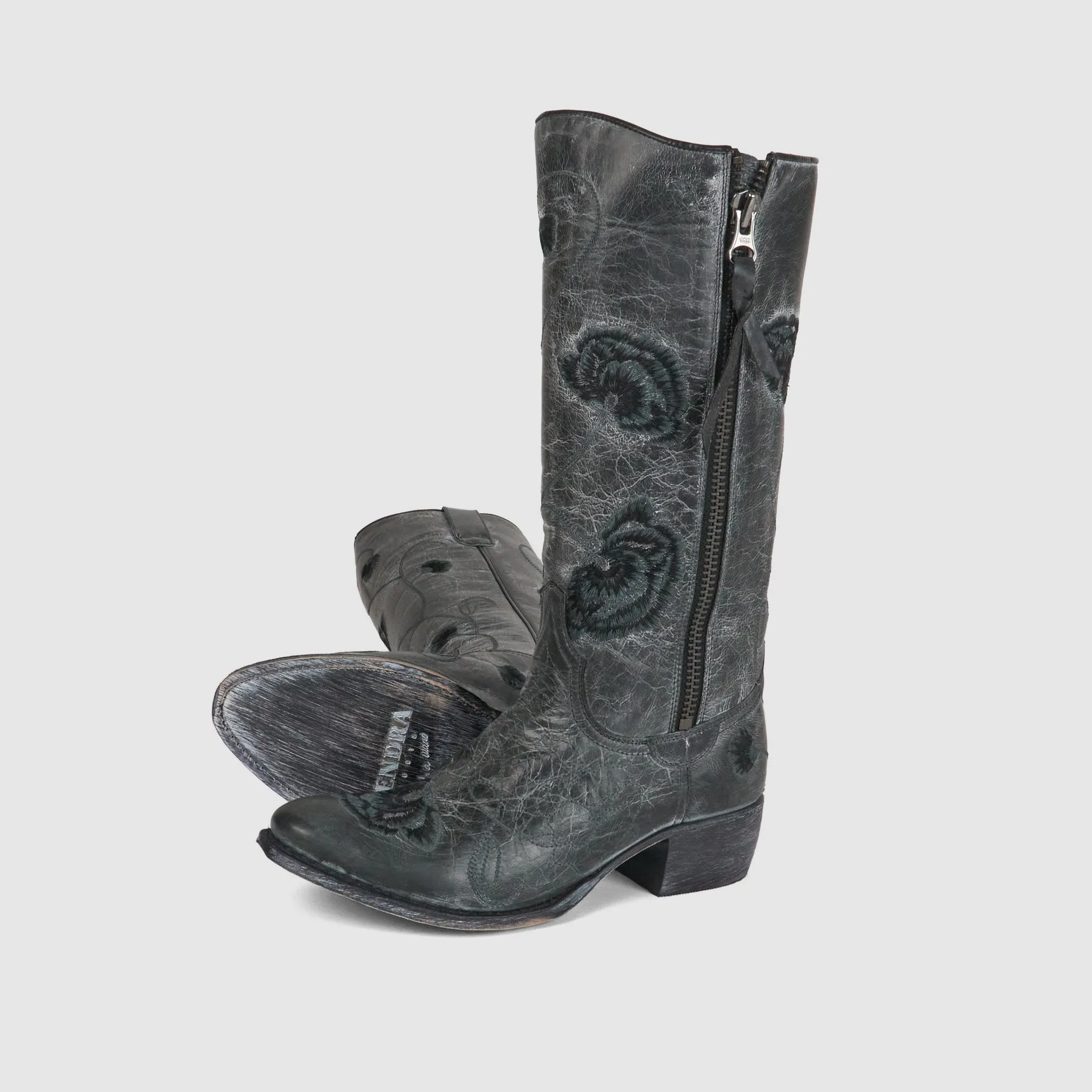 Sendra Ladies Flower Embroidered Western Boot sold by DeeCee style product image thumbnail 2