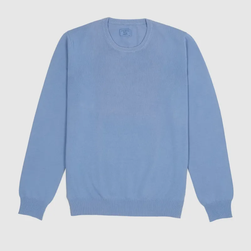 Gran Sasso Crew Neck Knitted Cotton Pullover sold by DeeCee style