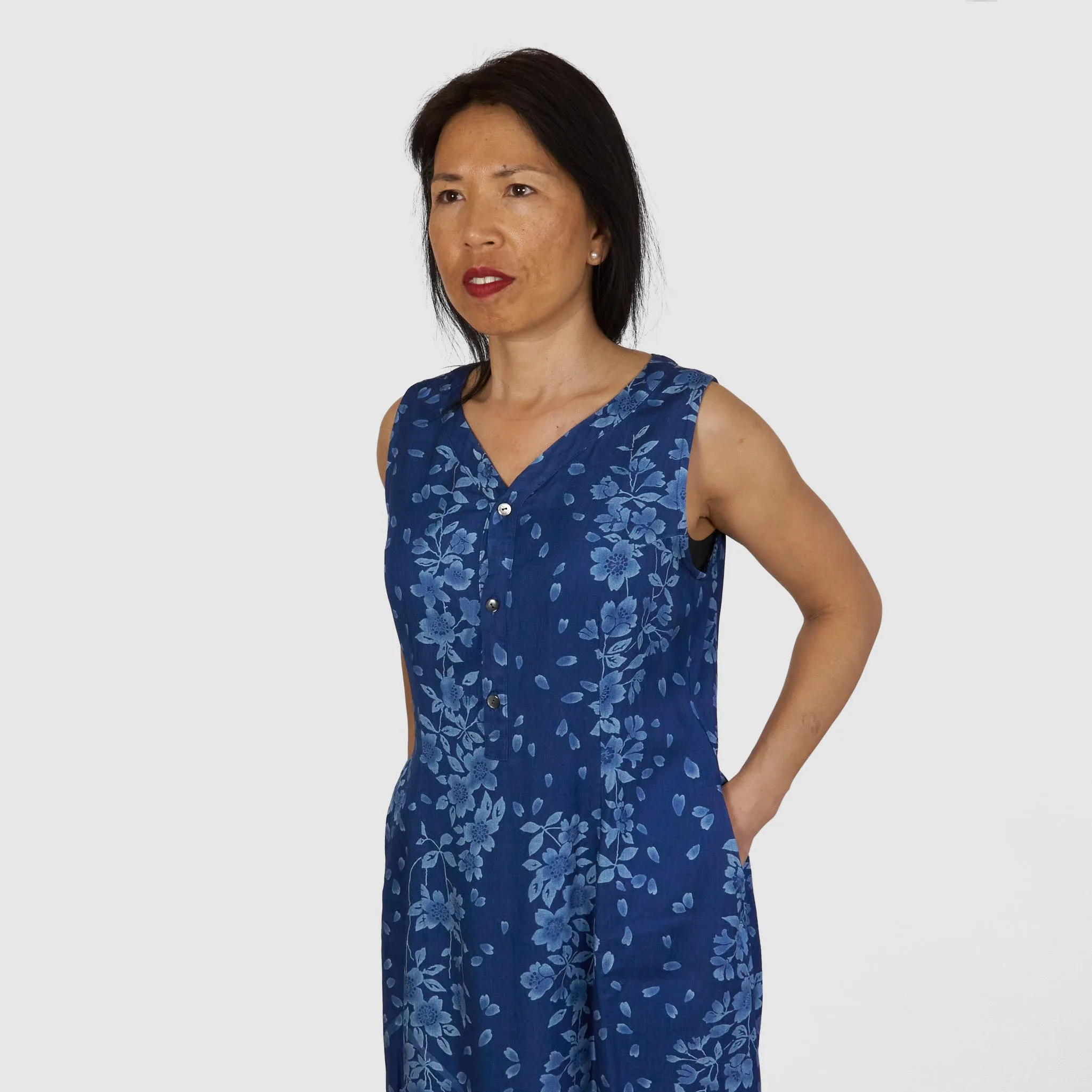 Blue Blue Japan Ladies Rayon Twill One Piece Dress sold by DeeCee style product image thumbnail 3
