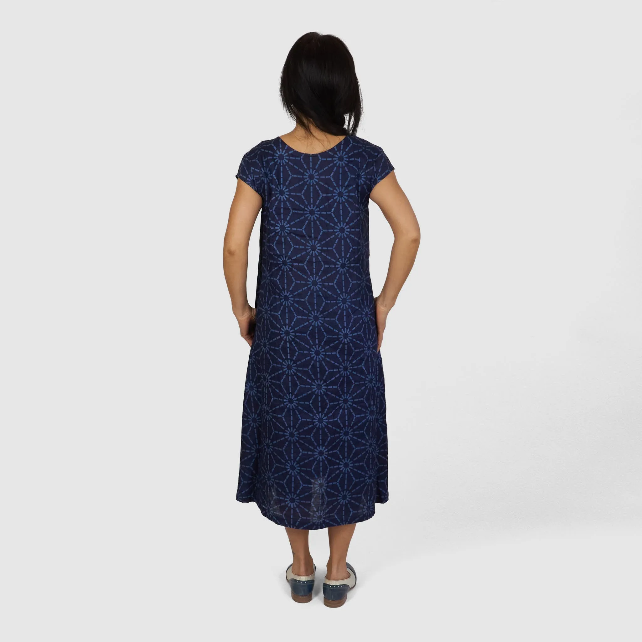 Blue Blue Japan Ladies Linen Asanoha Dress sold by DeeCee style product image thumbnail 4