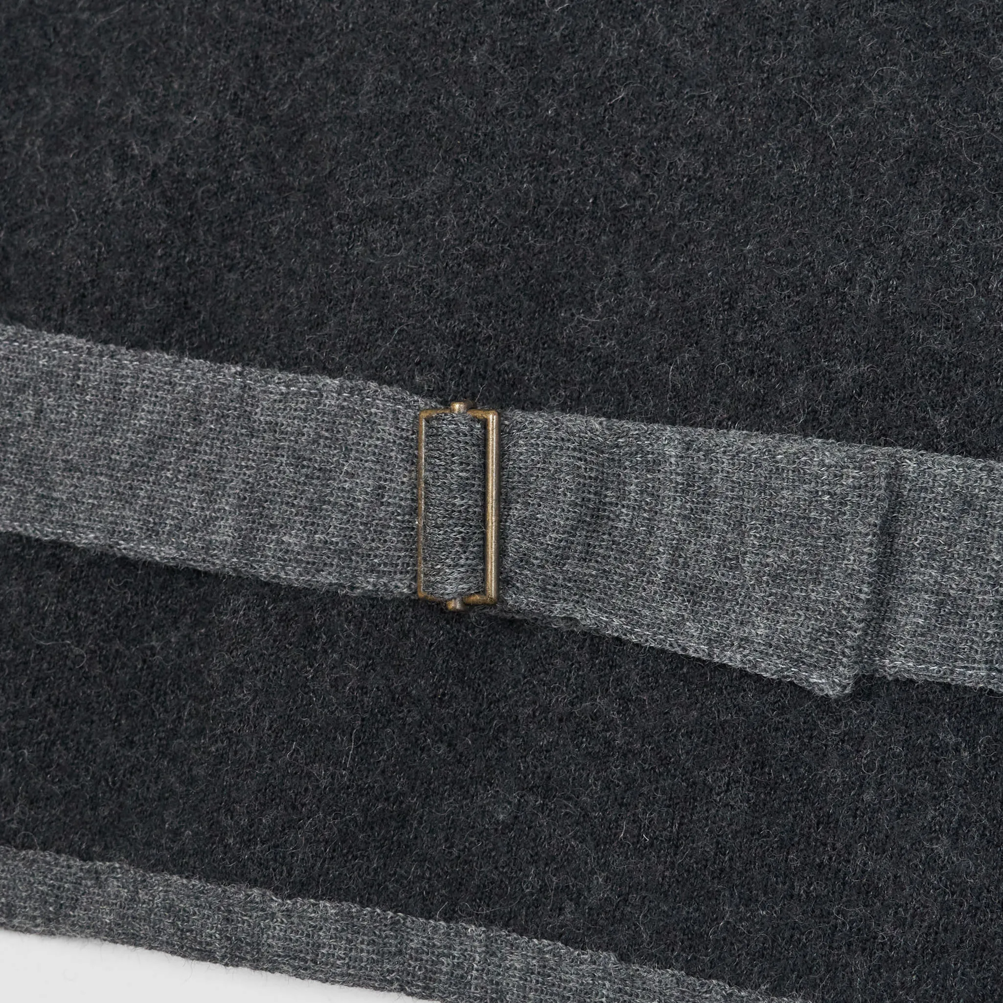 A Piece of Chic Black and Gray Wool Vest sold by DeeCee style product image thumbnail 4